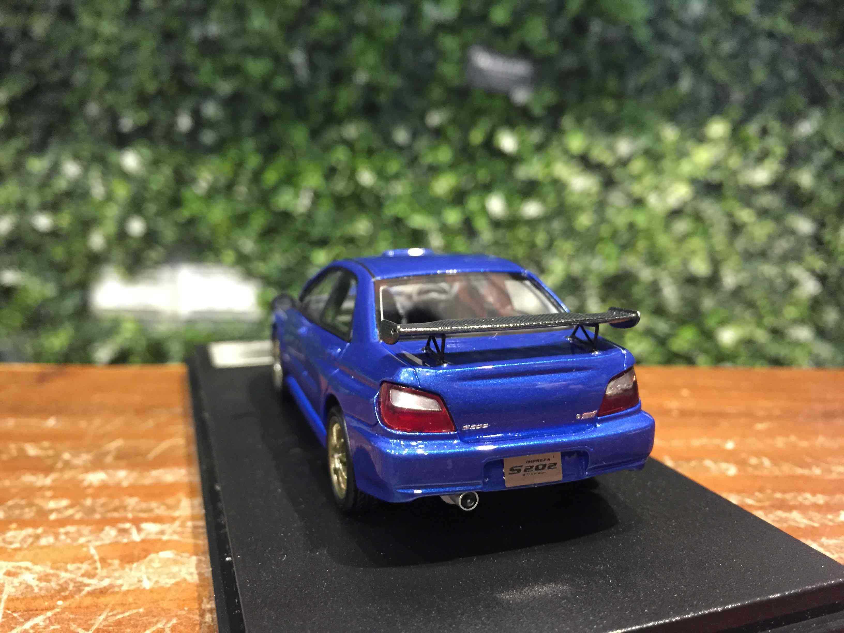 1/43 Hi-Story Subaru Impreza S202 STI 2002 Blue HS402BL【MGM】