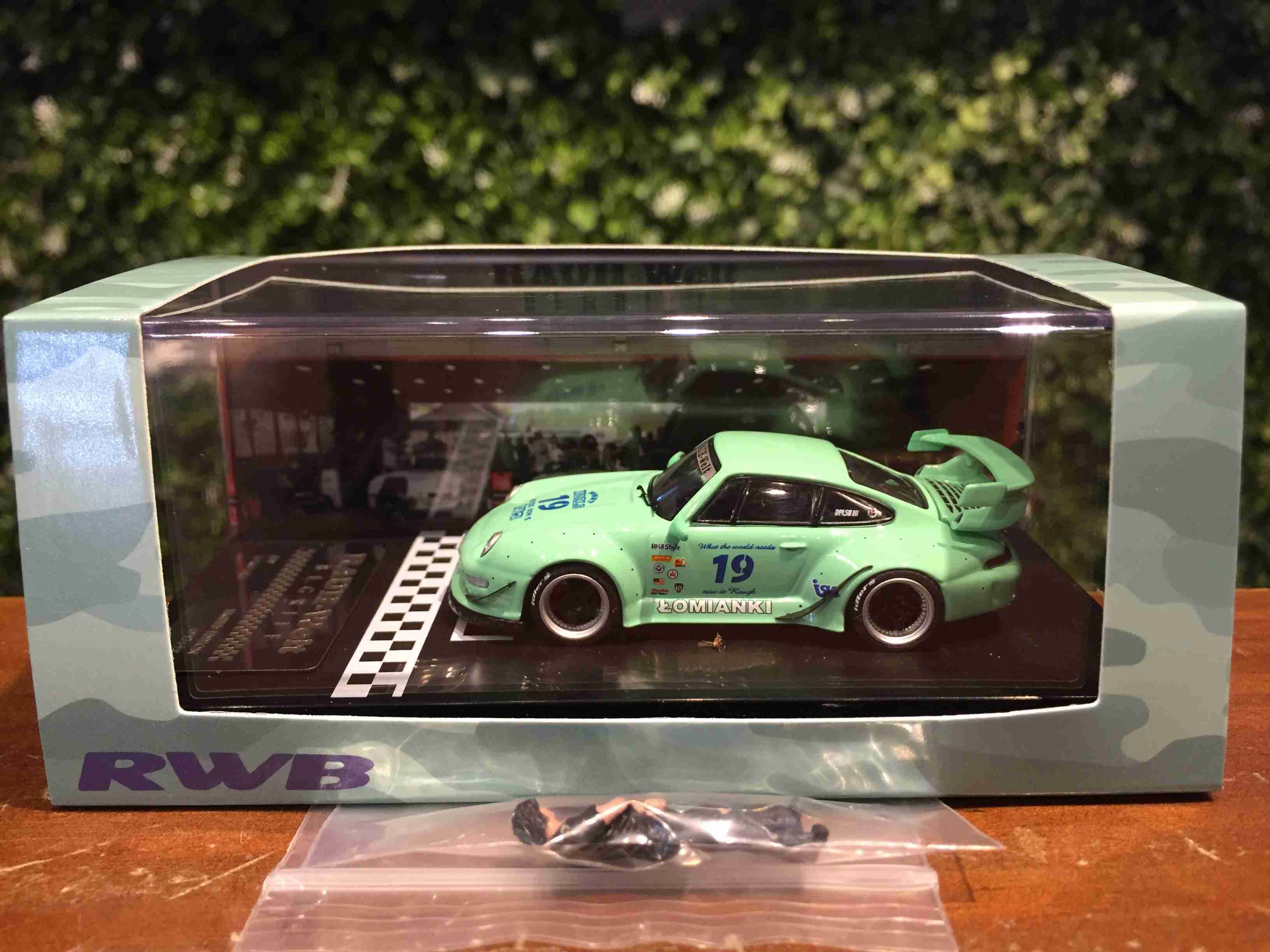 1/64 RWB RWB Porsche 911 (993) Idlers Lomianki #19 附人偶【MGM】