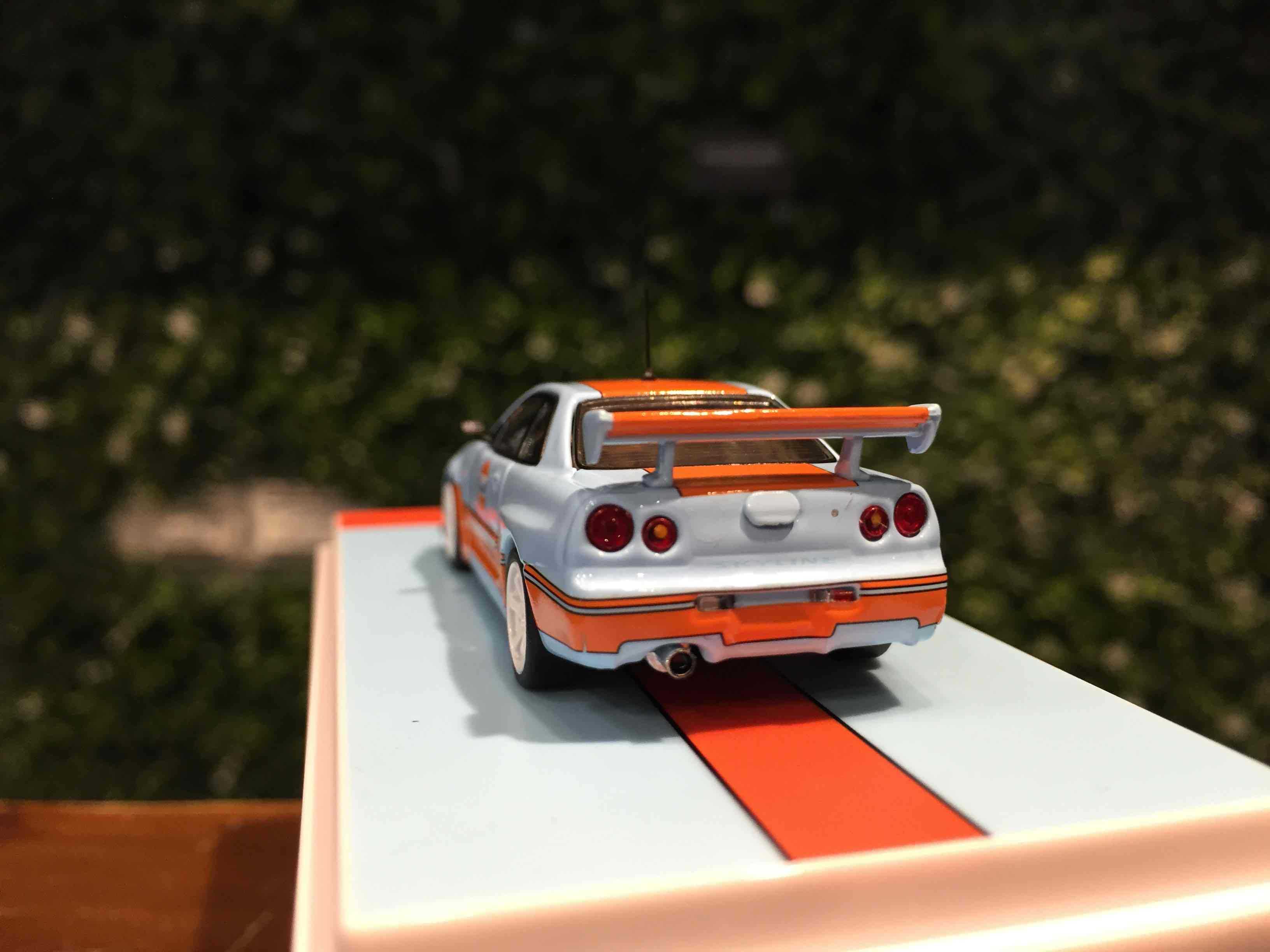 1/64 POPRACE Nissan Skyline GT-R R34 Gulf PR64NR34GULF【MGM】