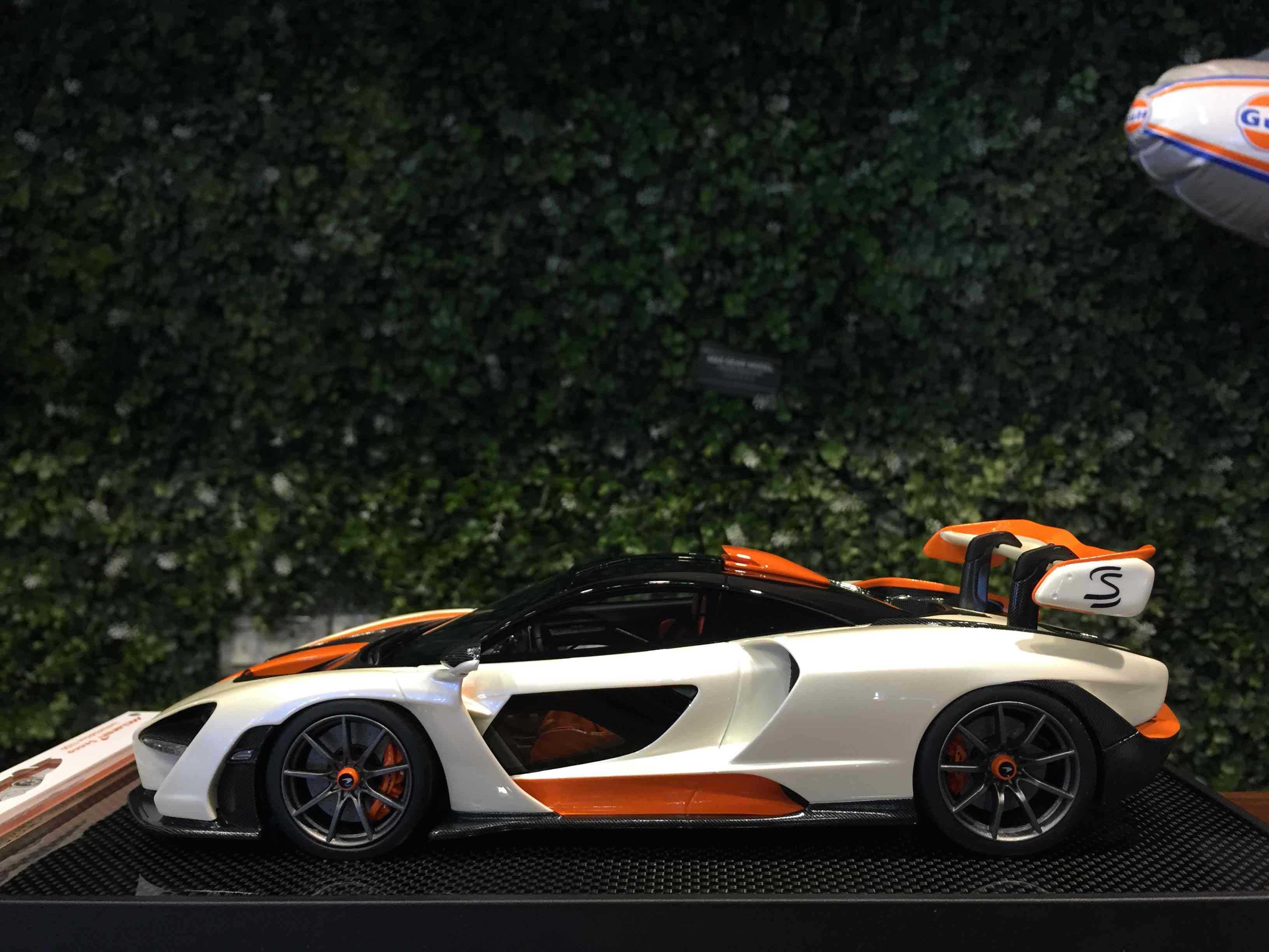 1/18 IVY McLaren Senna White/Orange IV1805WH【MGM】