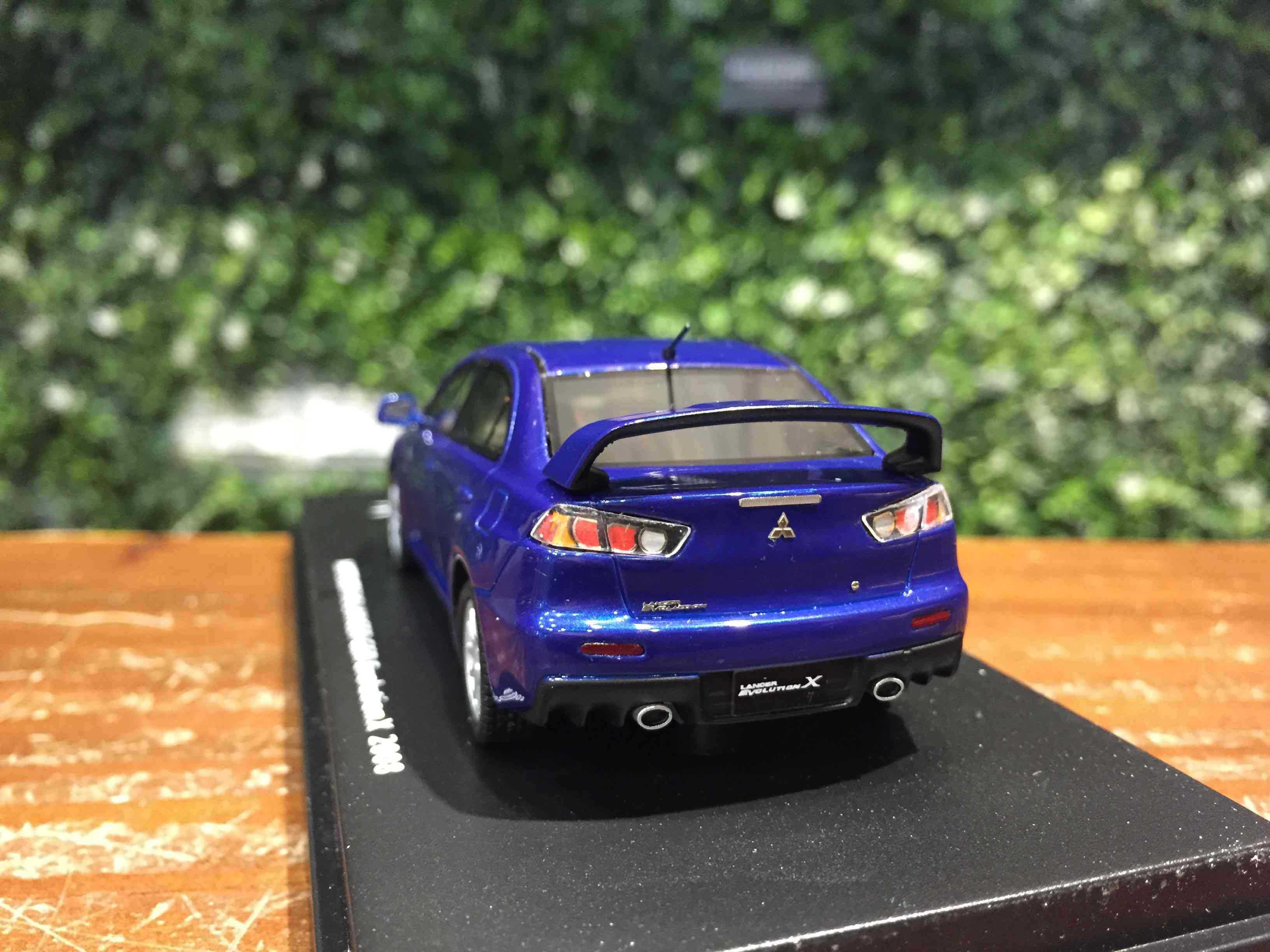 1/43 LAX Mitsubishi Lancer EVO X Cosmic BlueMica L43039【MGM】