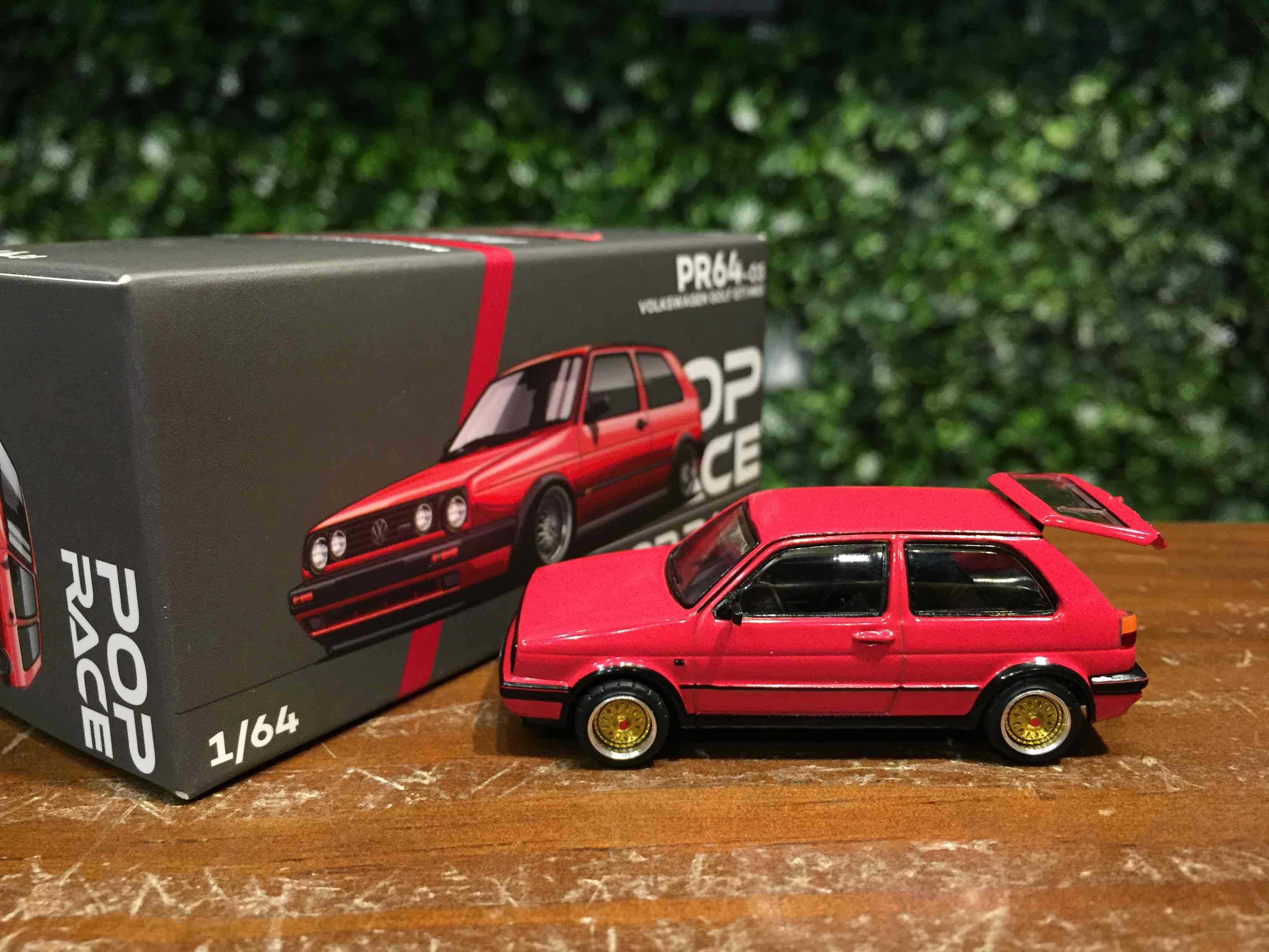 1/64 POPRACE Volkswagen VW Golf GTI MK2 Red PR640003【MGM】