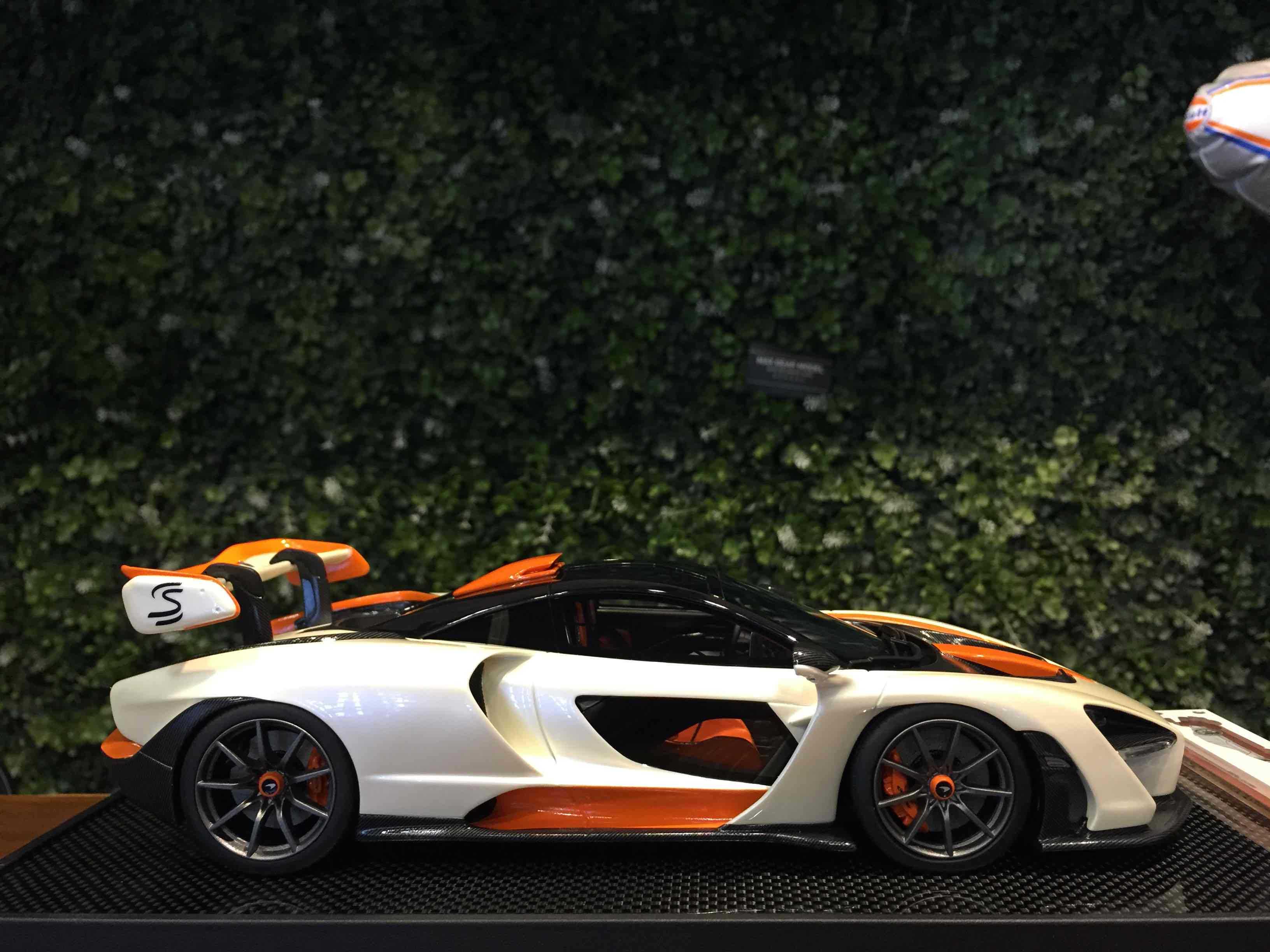 1/18 IVY McLaren Senna White/Orange IV1805WH【MGM】