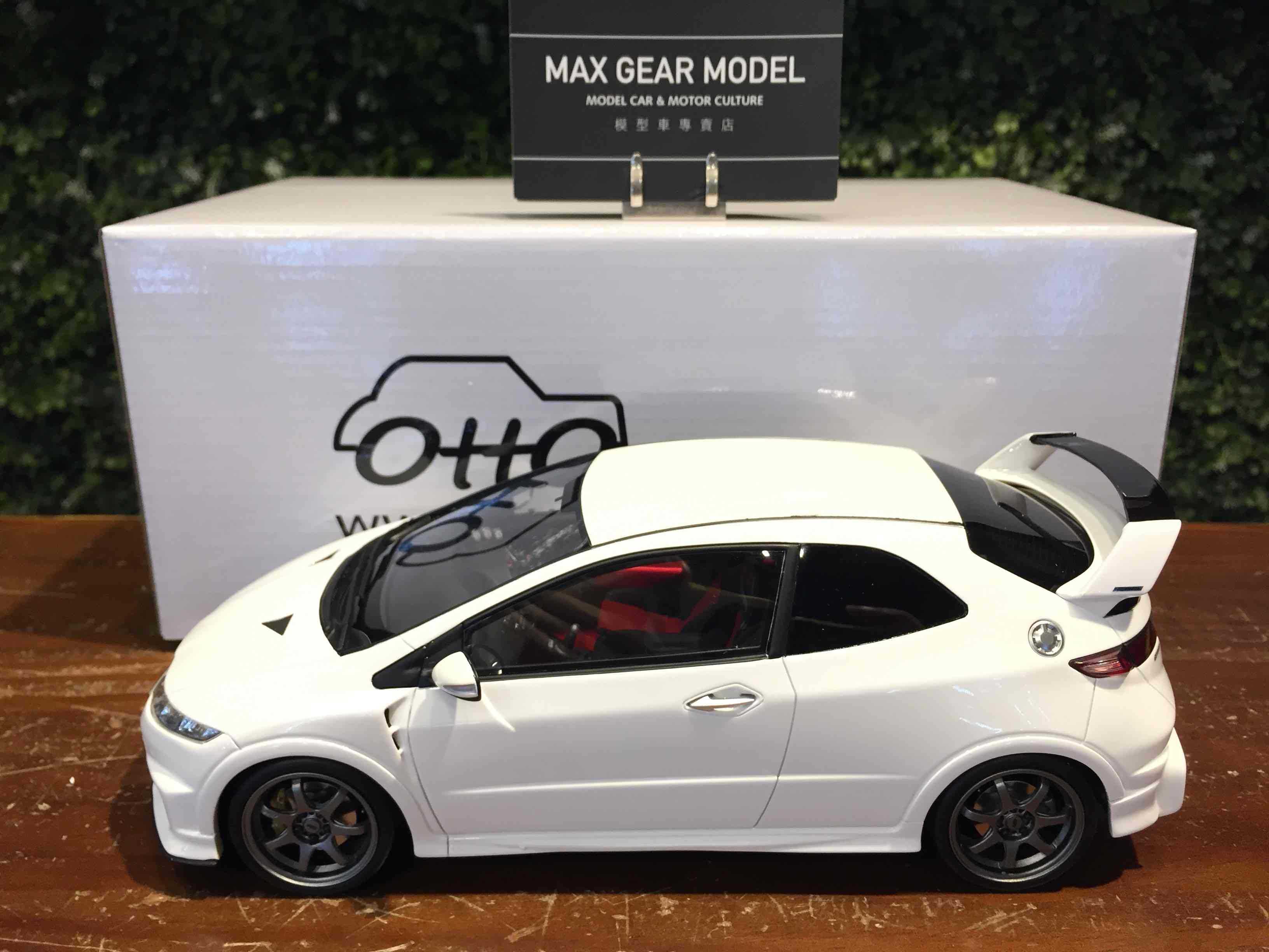 1/18 OTTO Honda Civic Type R (FN2) Mugen White OT735【MGM】