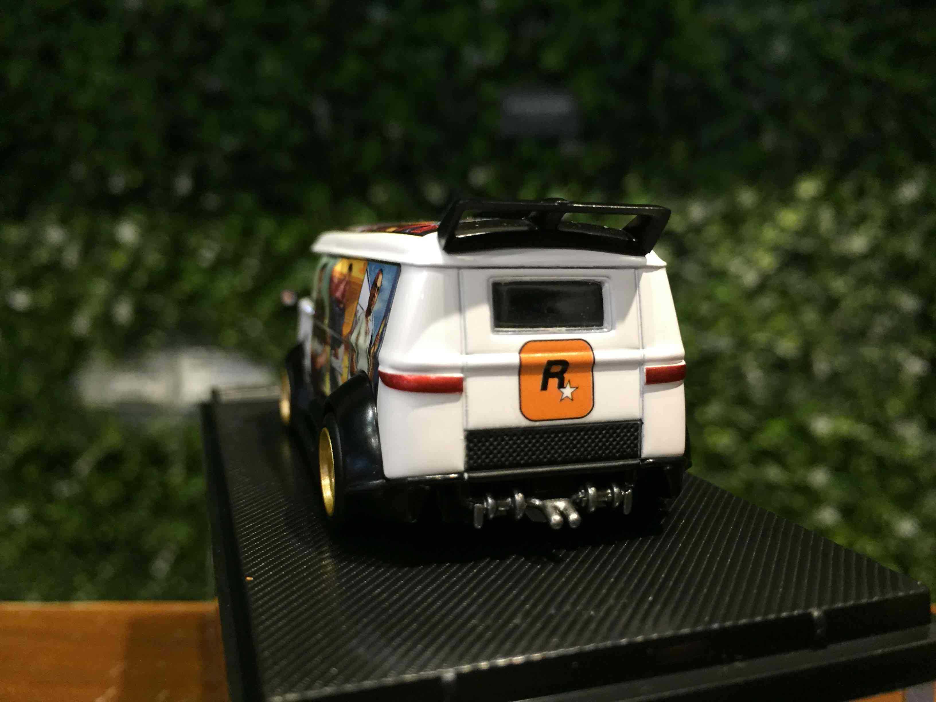 1/64 MiniBox RWB Volkswagen VW T1 GrandTheftAuto WhiteG【MGM】