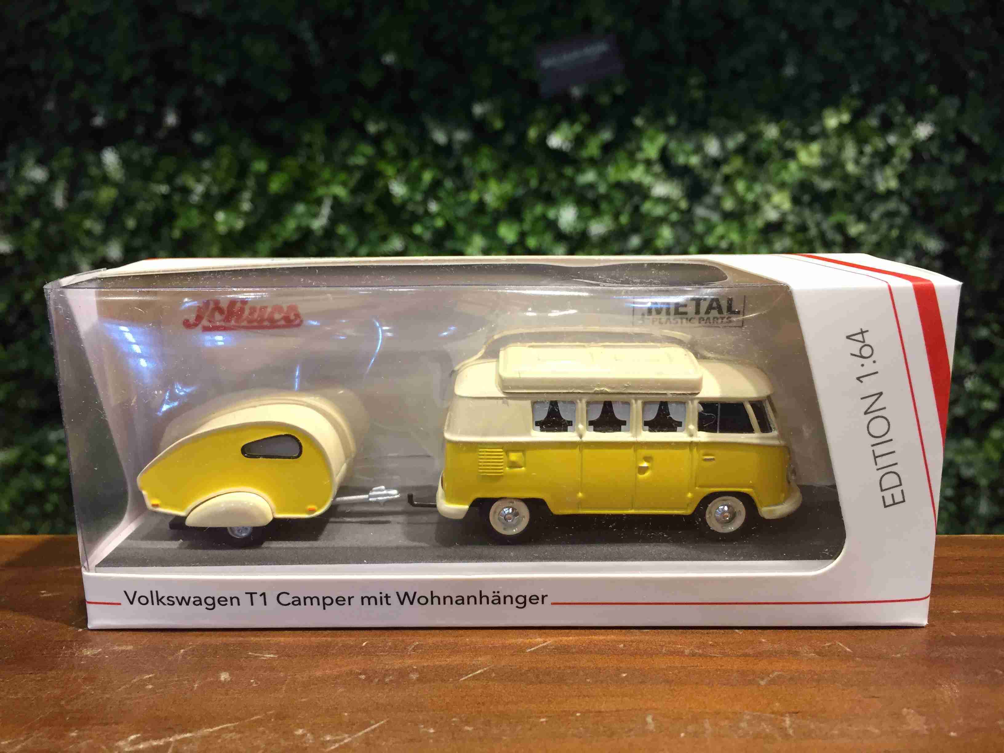 1/64 Schuco Volkswagen VW T1 with Trailer A452026700【MGM】