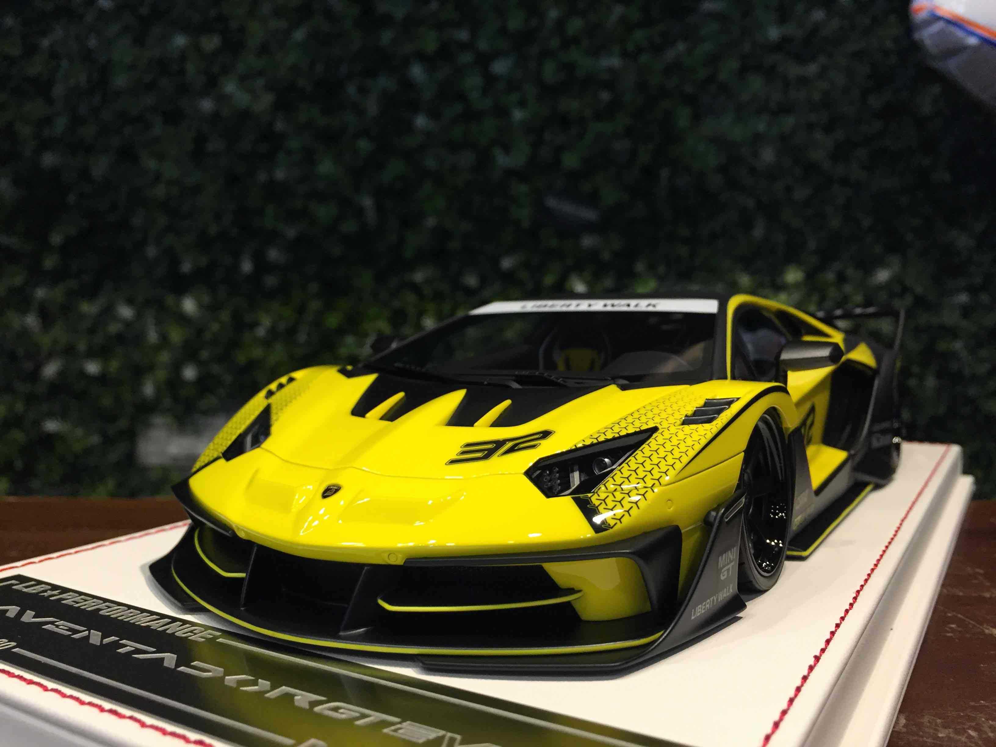 1/18 D\u0026G LBWK Aventador GT EVO Yellow DG180223D【MGM】