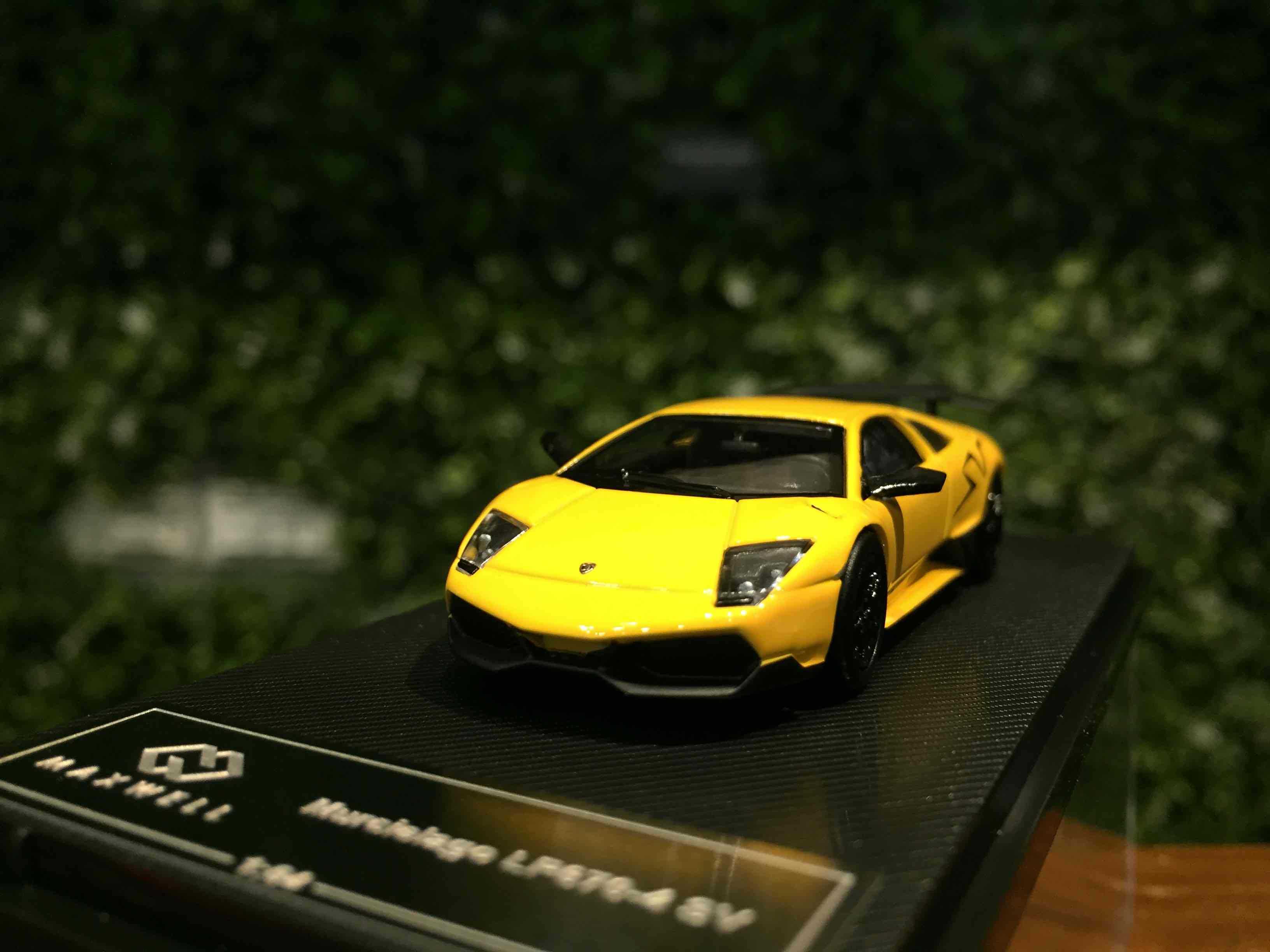 1/64 MaxWell Lamborghini Murcielago LP670-4 SV Yellow【MGM】