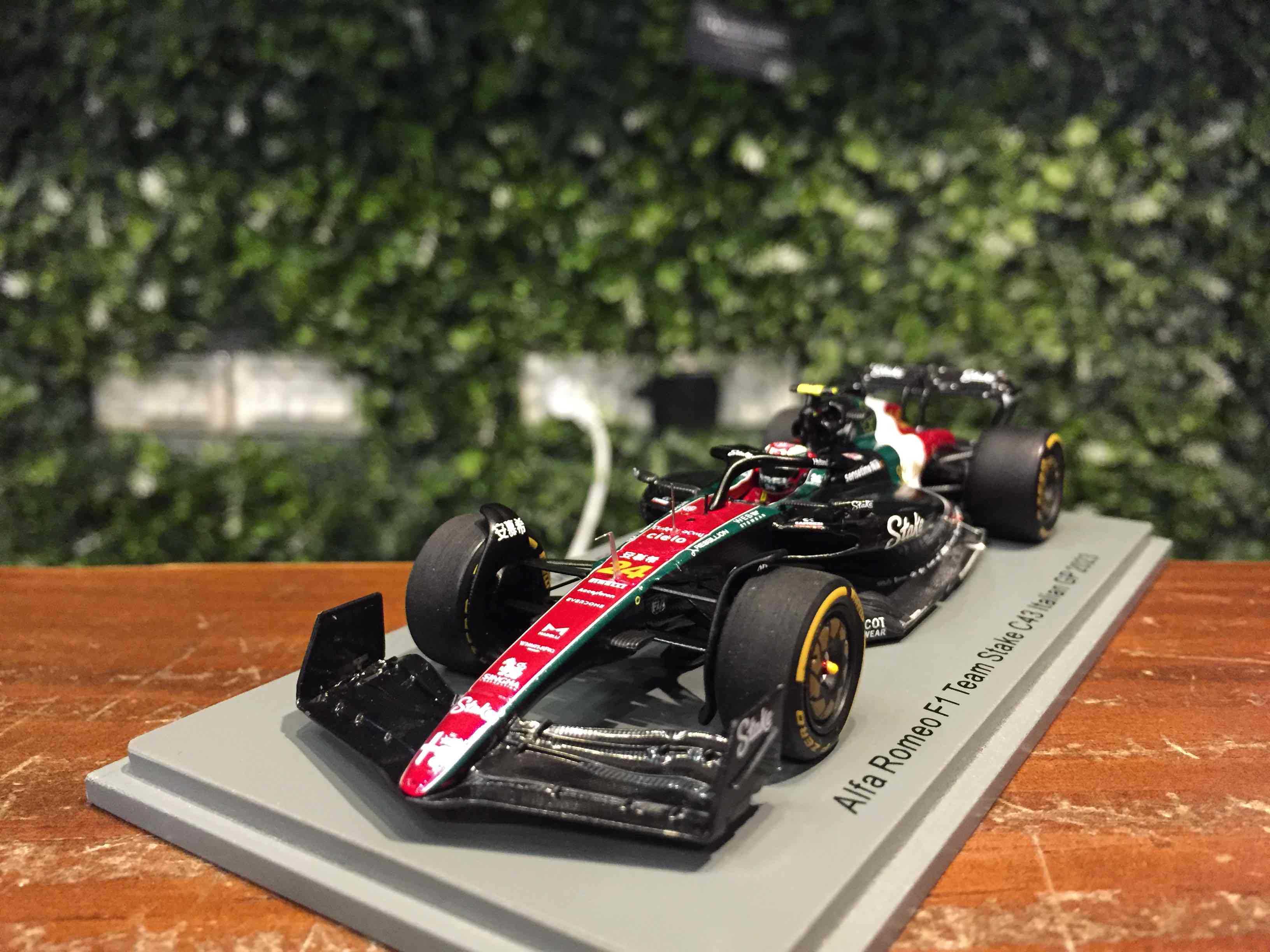 1/43 Spark Alfa Romeo C43 Zhou GuanYu GP 2023 S8933【MGM】