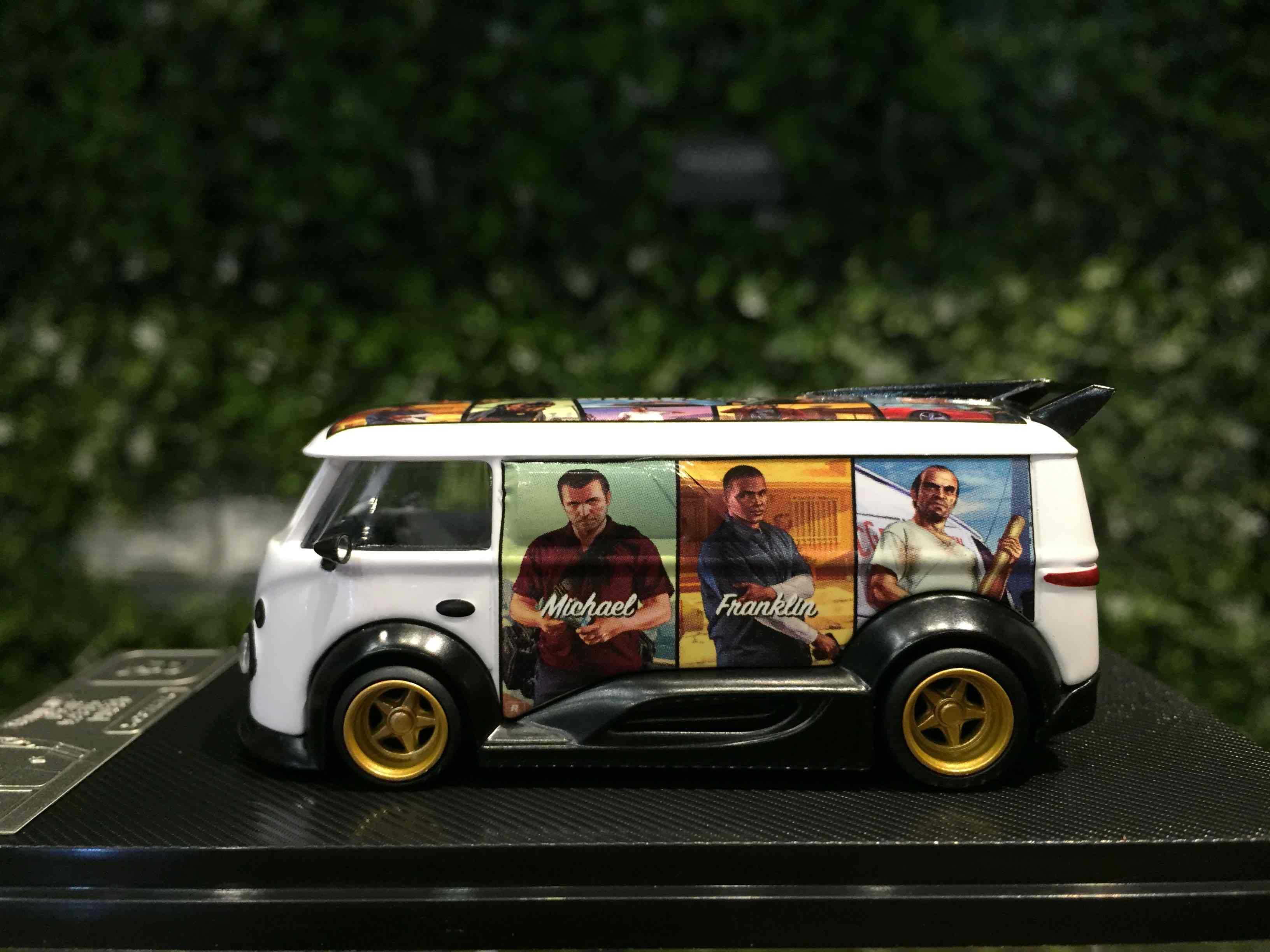 1/64 MiniBox RWB Volkswagen VW T1 GrandTheftAuto WhiteG【MGM】