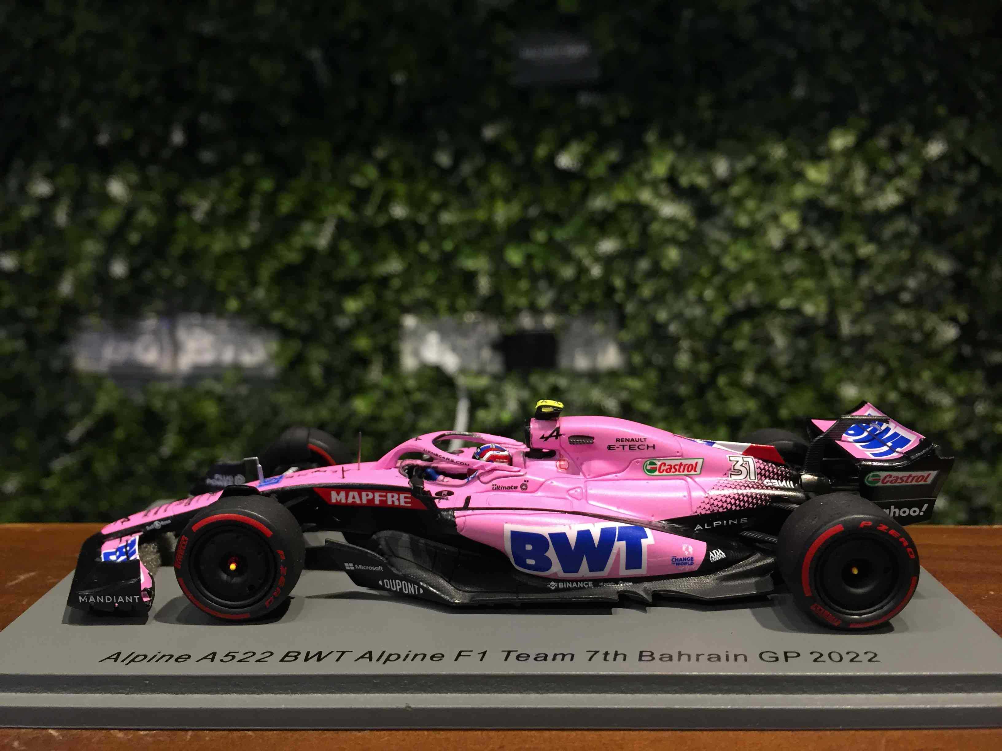 1/43 Spark Alpine A522 Esteban Ocon Bahrain 2022 S8523【MGM】