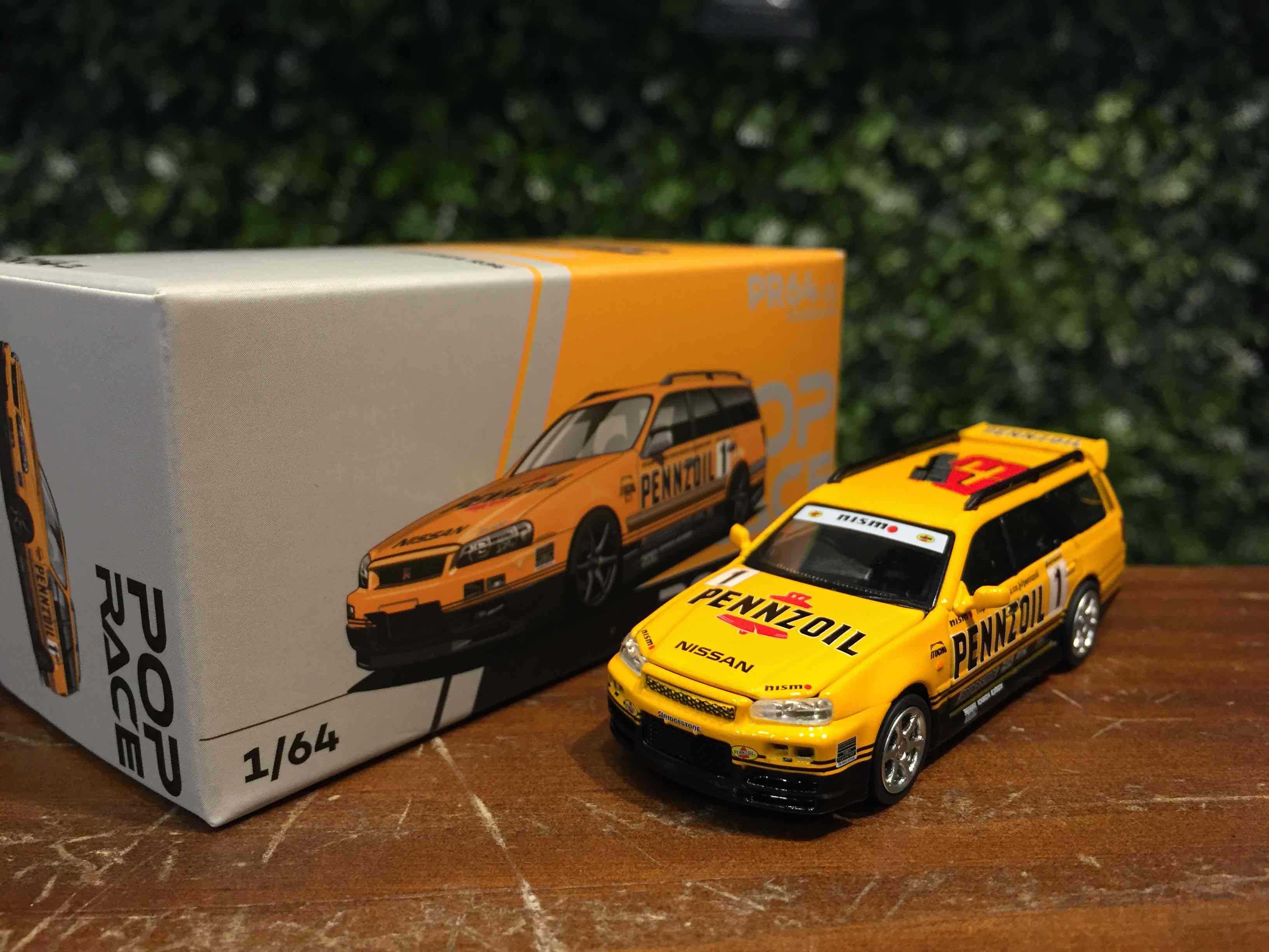 1/64 POPRACE Nissan Stagea GTR R34 PENNZOIL PR640021【MGM】