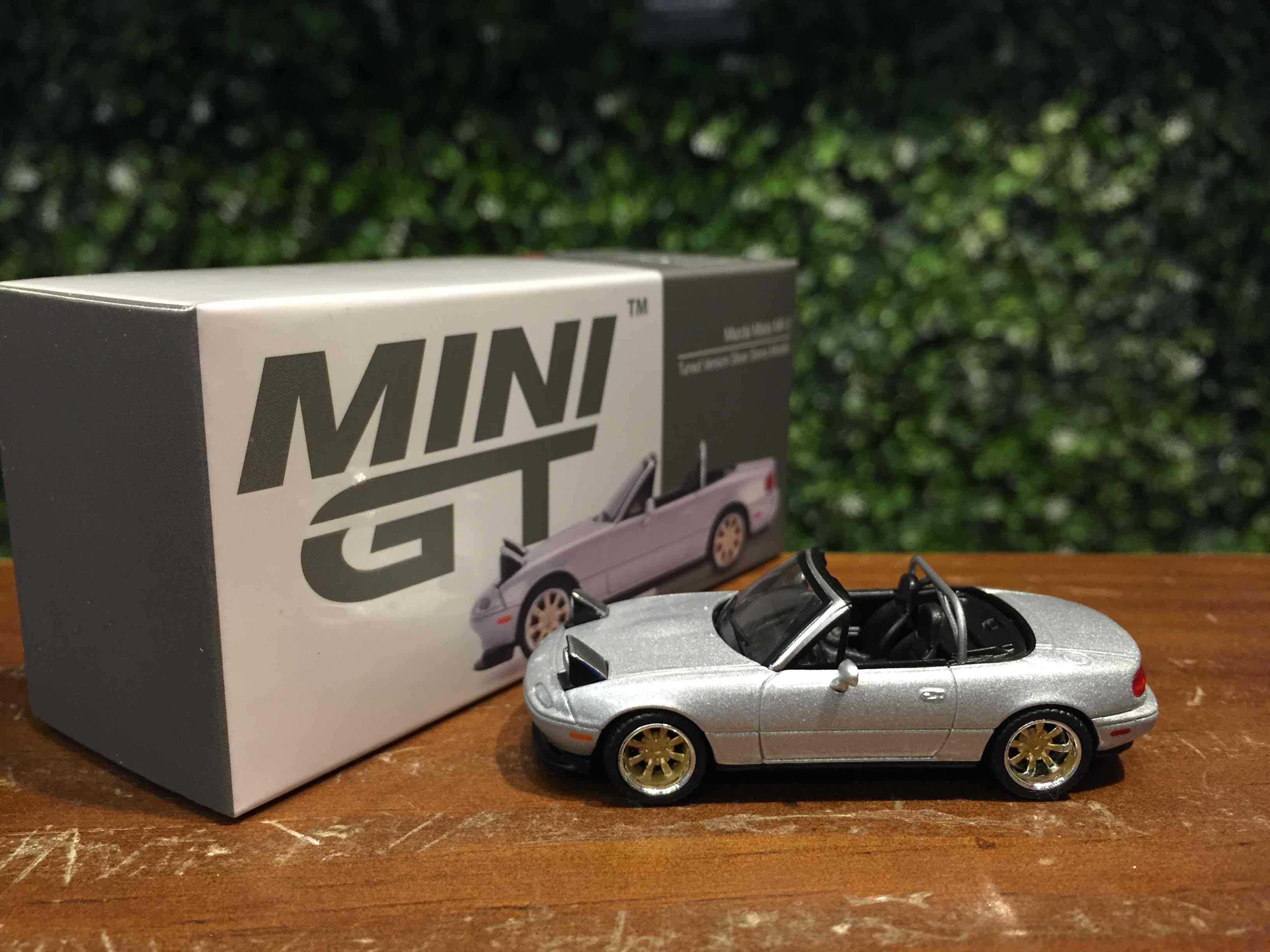 1/64 MiniGT Mazda Miata MX-5 NA Tuned Silver MGT00407L【MGM】