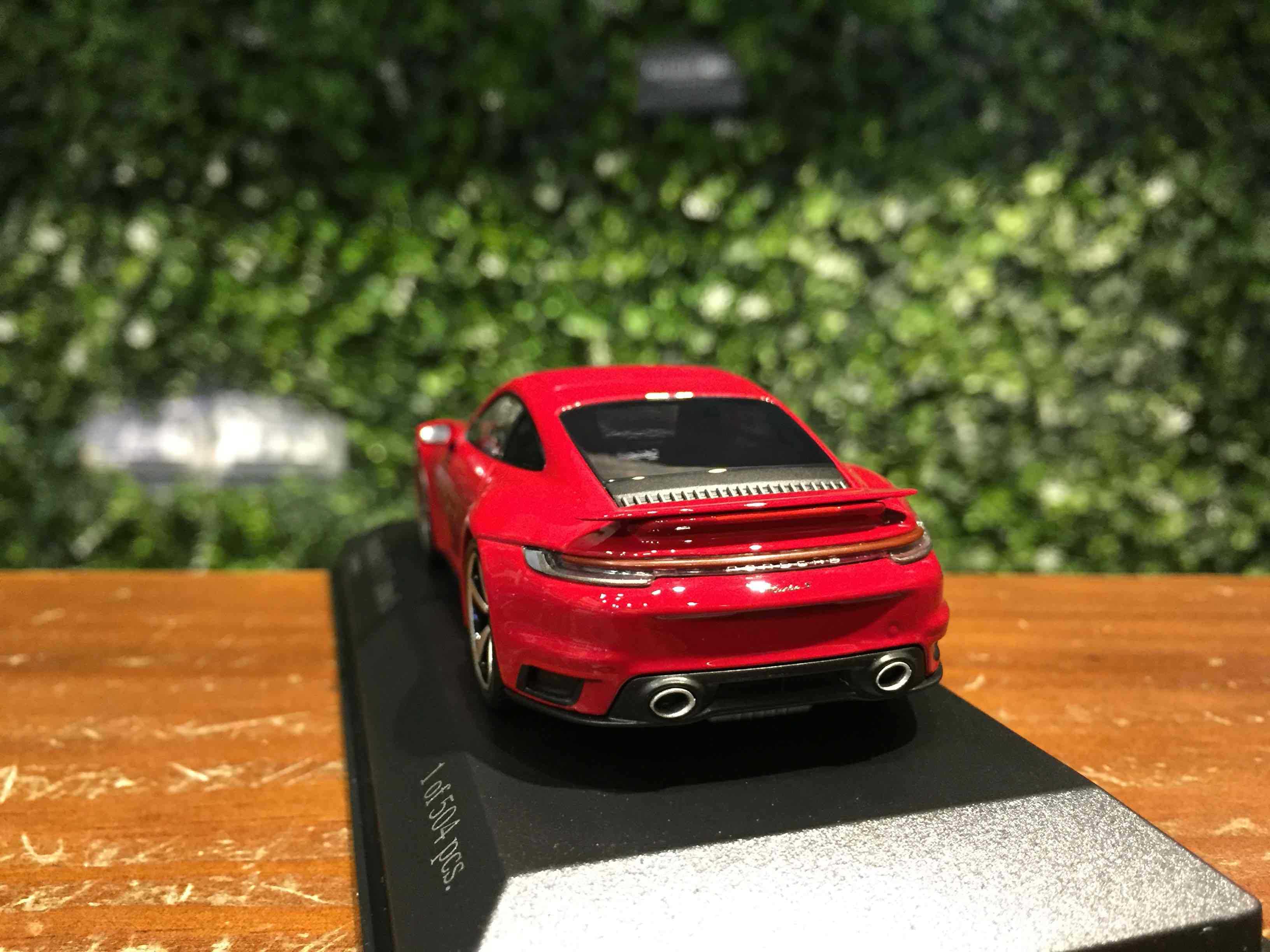 1/43 Minichamps Porsche 911 (992) Turbo S Red 410069475【MGM】