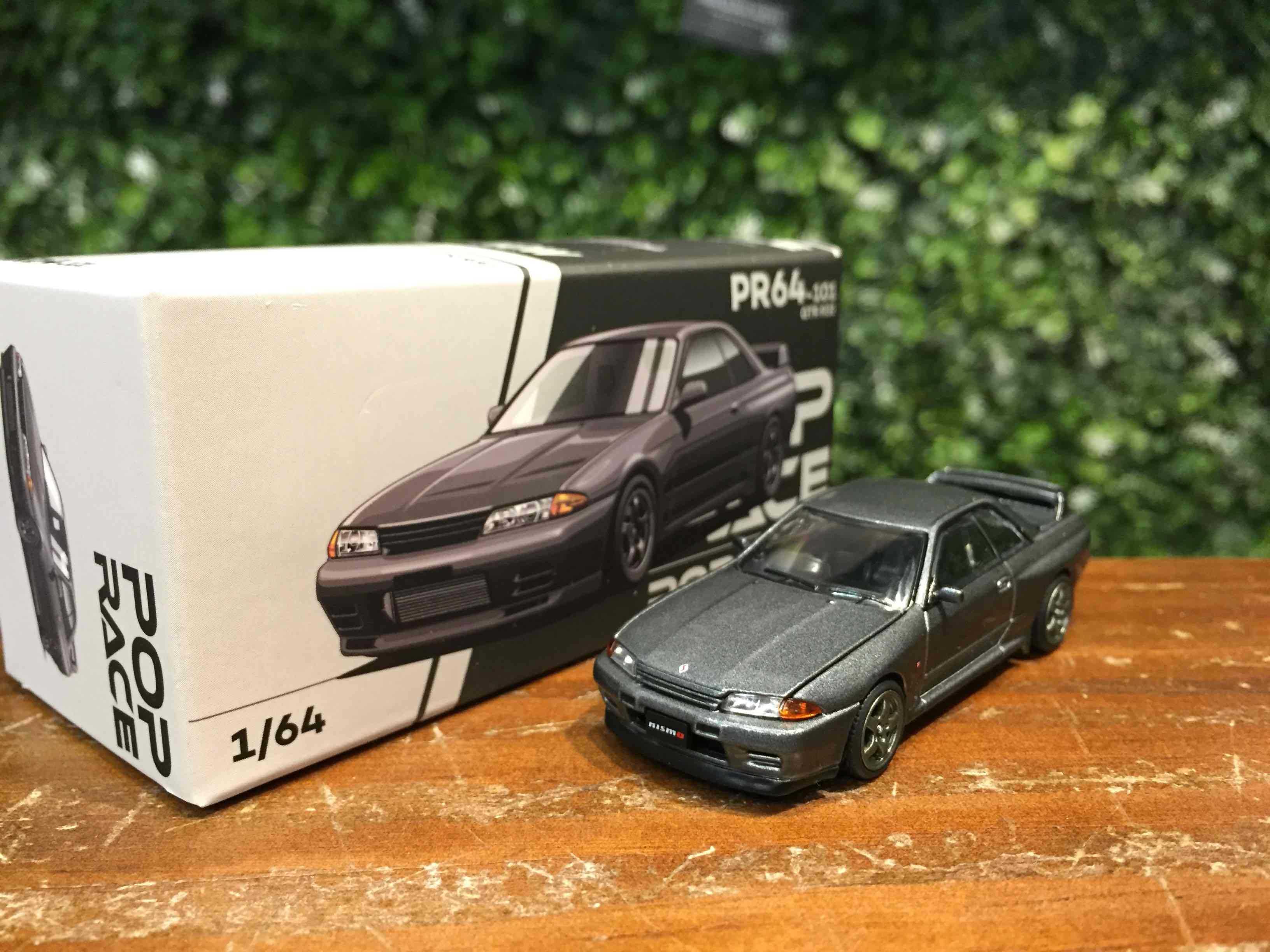 1/64 POPRACE Nissan Skyline GT-R (R32) GunGrey PR640101【MGM】