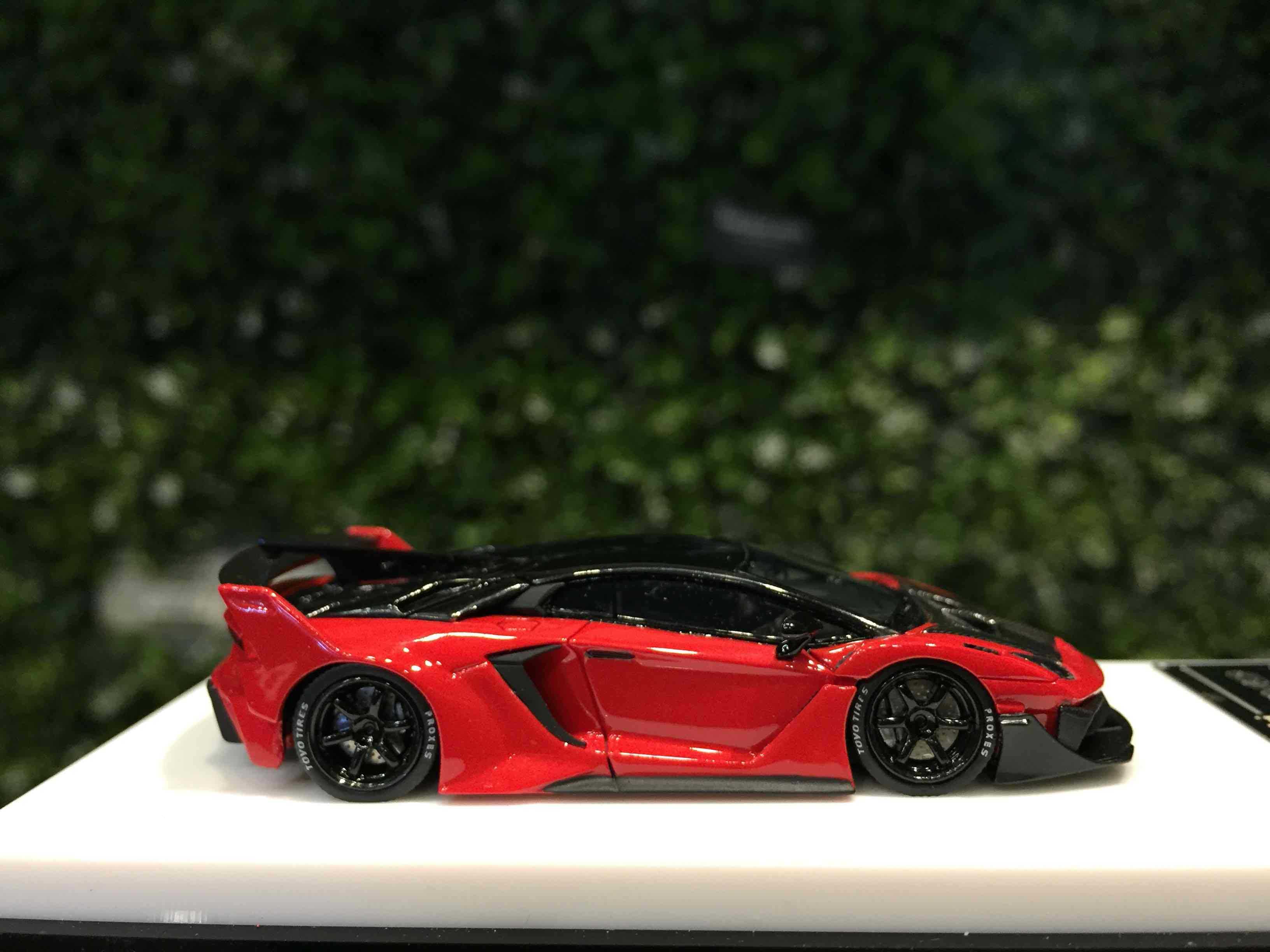 1/64 ScaleMini LBWK Aventador GT EVO Red Carbon【MGM】