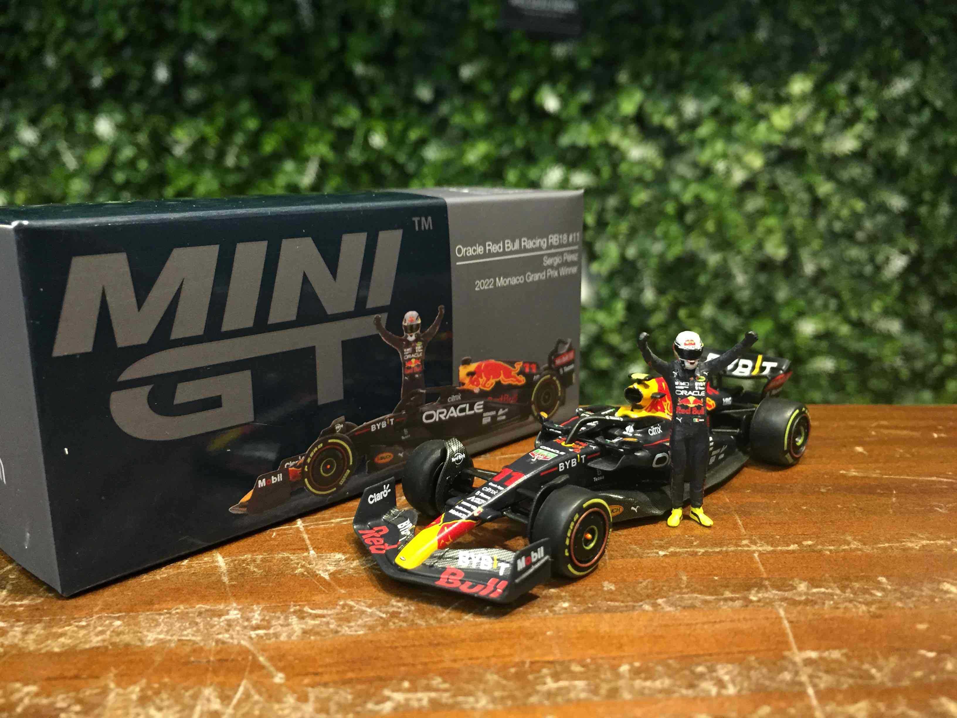 1/64 MiniGT Red Bull RB18 Sergio Perez Winner MGT00551L【MGM】