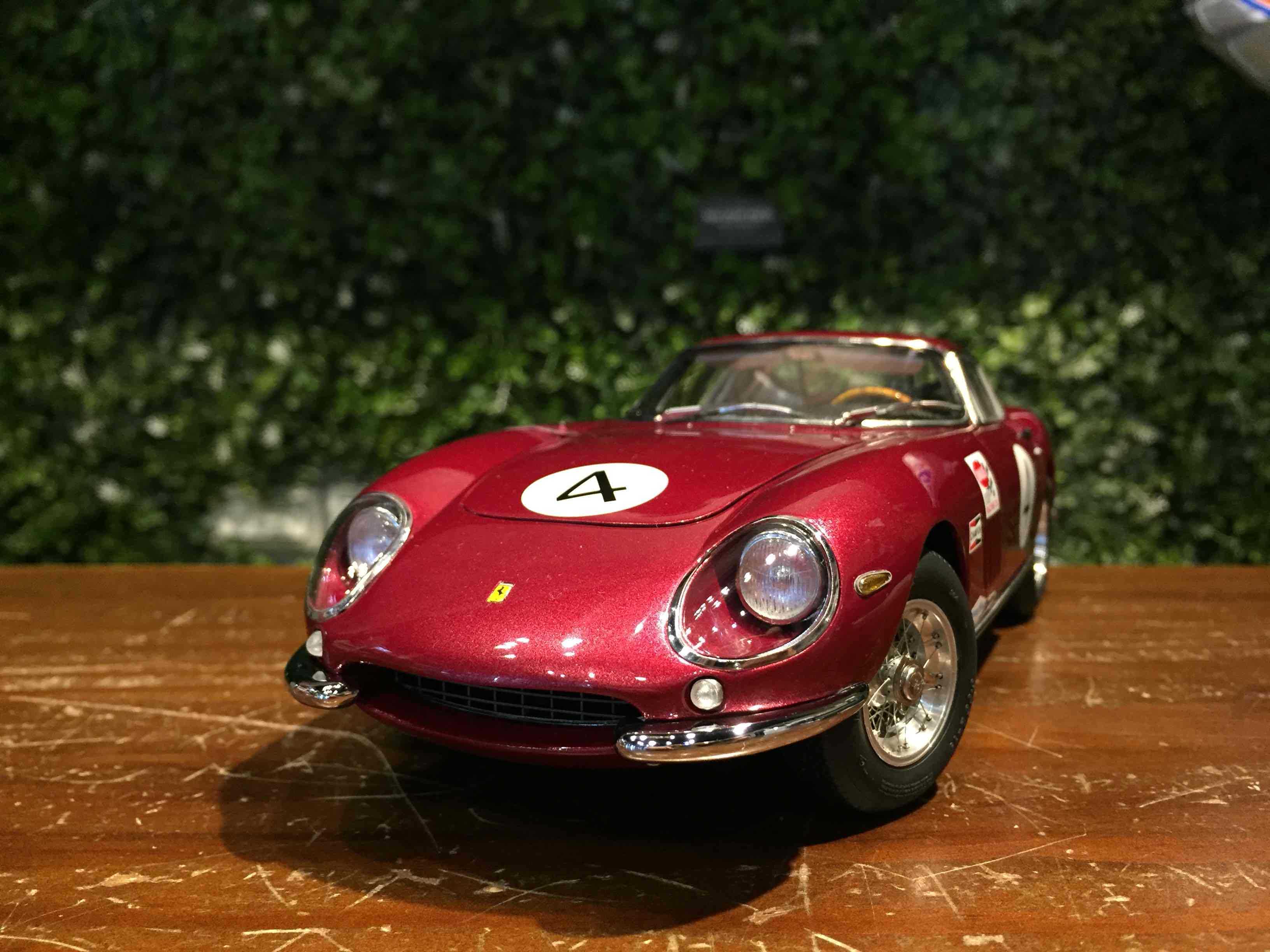 1/18 CMC Ferrari 275 GTB/C 1966 #4 Burgundy M213【MGM】