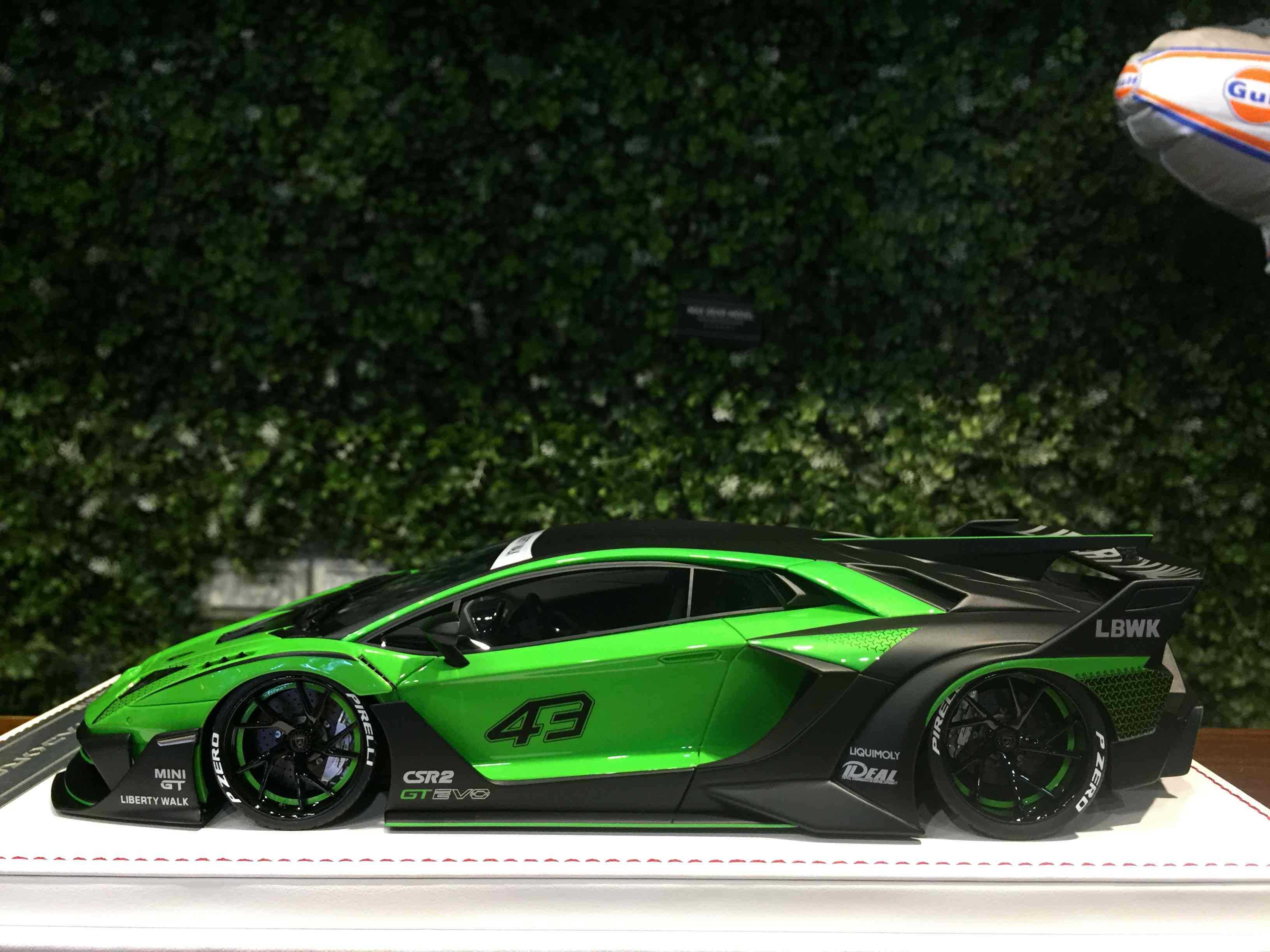 1/18 D\u0026G LBWK Aventador GT EVO Pearl Green DG180223C【MGM】