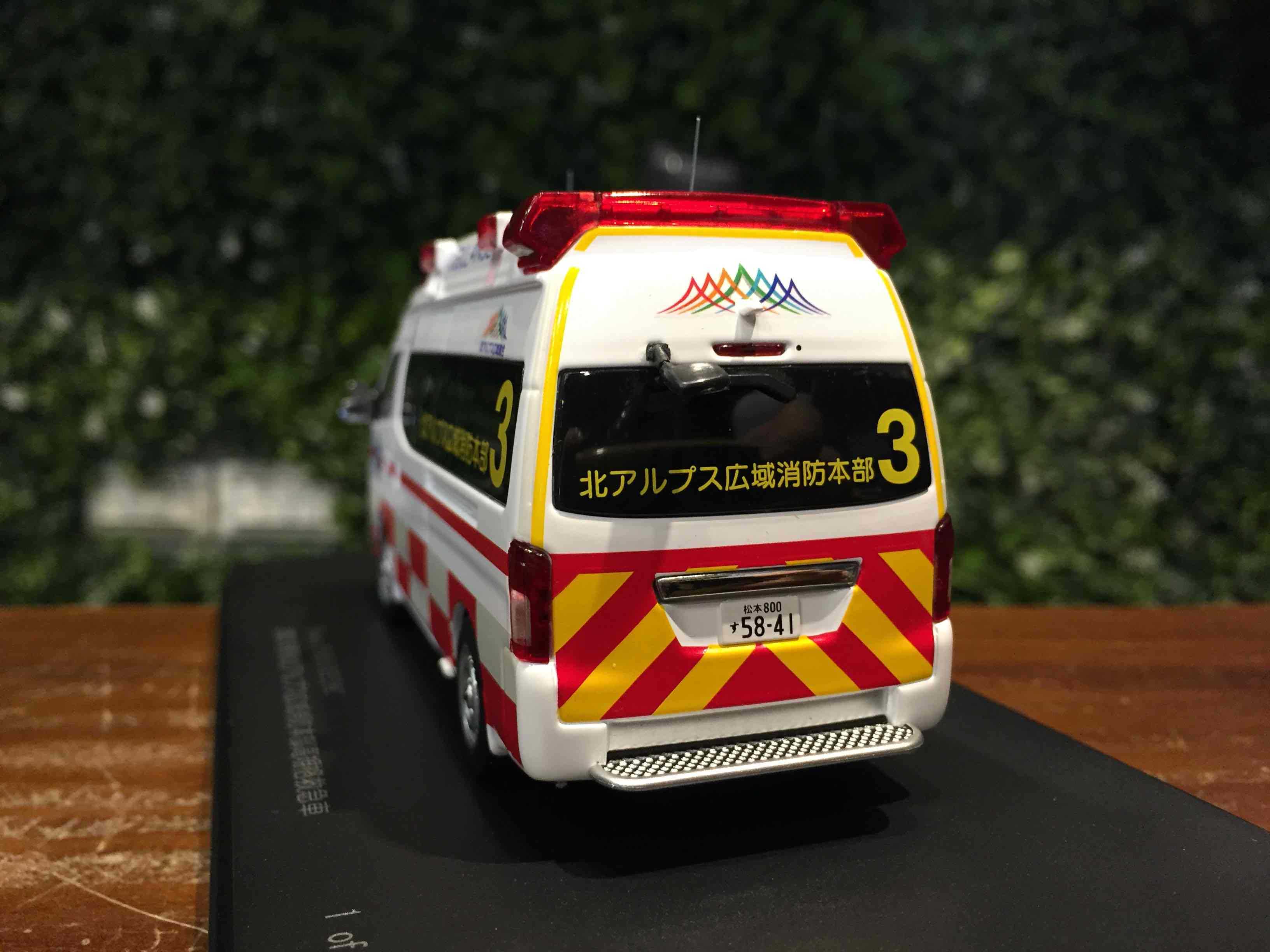 1/43 Carnel Nissan Paramedic 2020 長野県高規格救急車 CN432203【MGM】