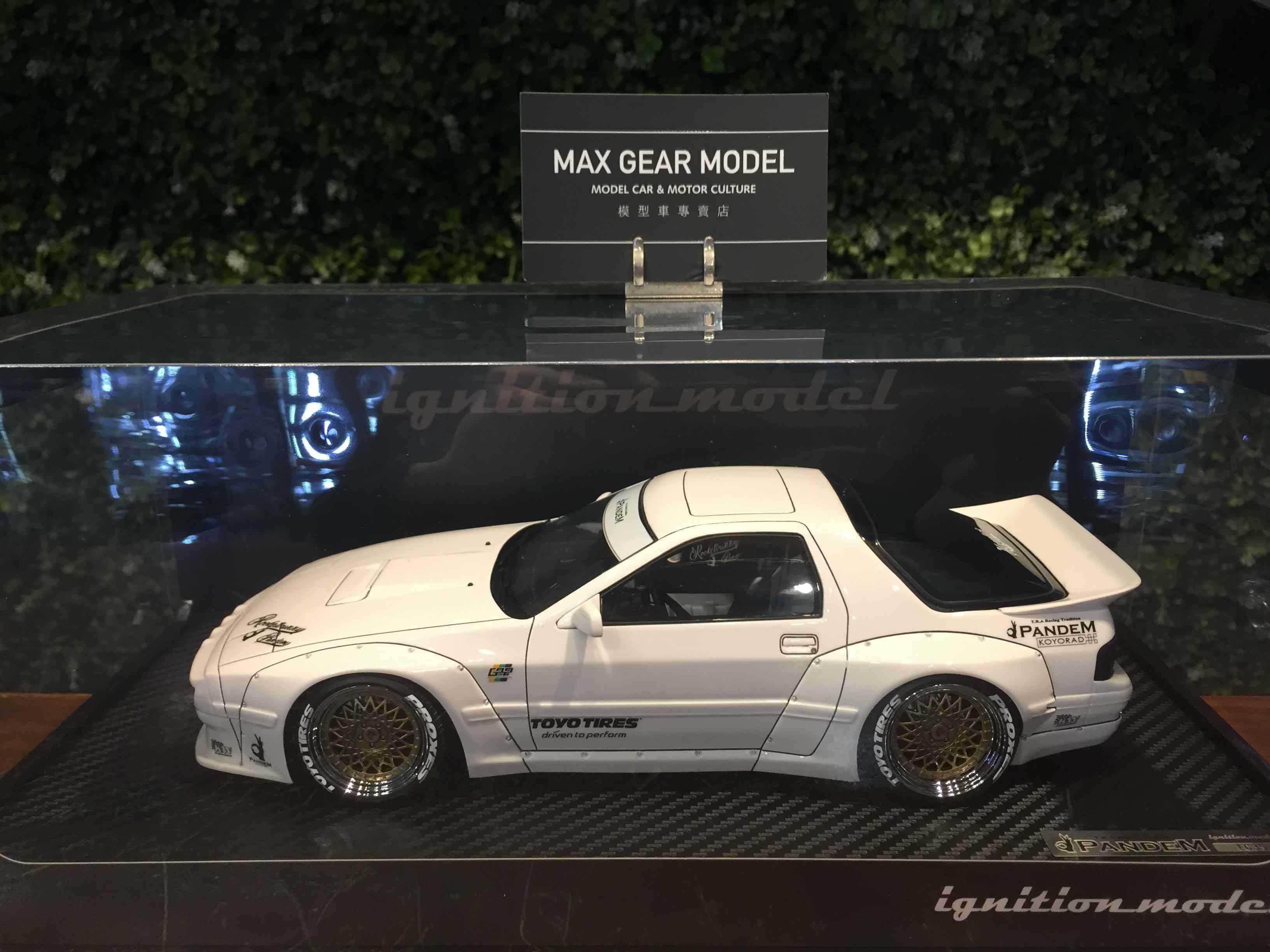 1/18 Ignition PANDEM Mazda RX-7 (FC3S) White IG2909【MGM】 - Max