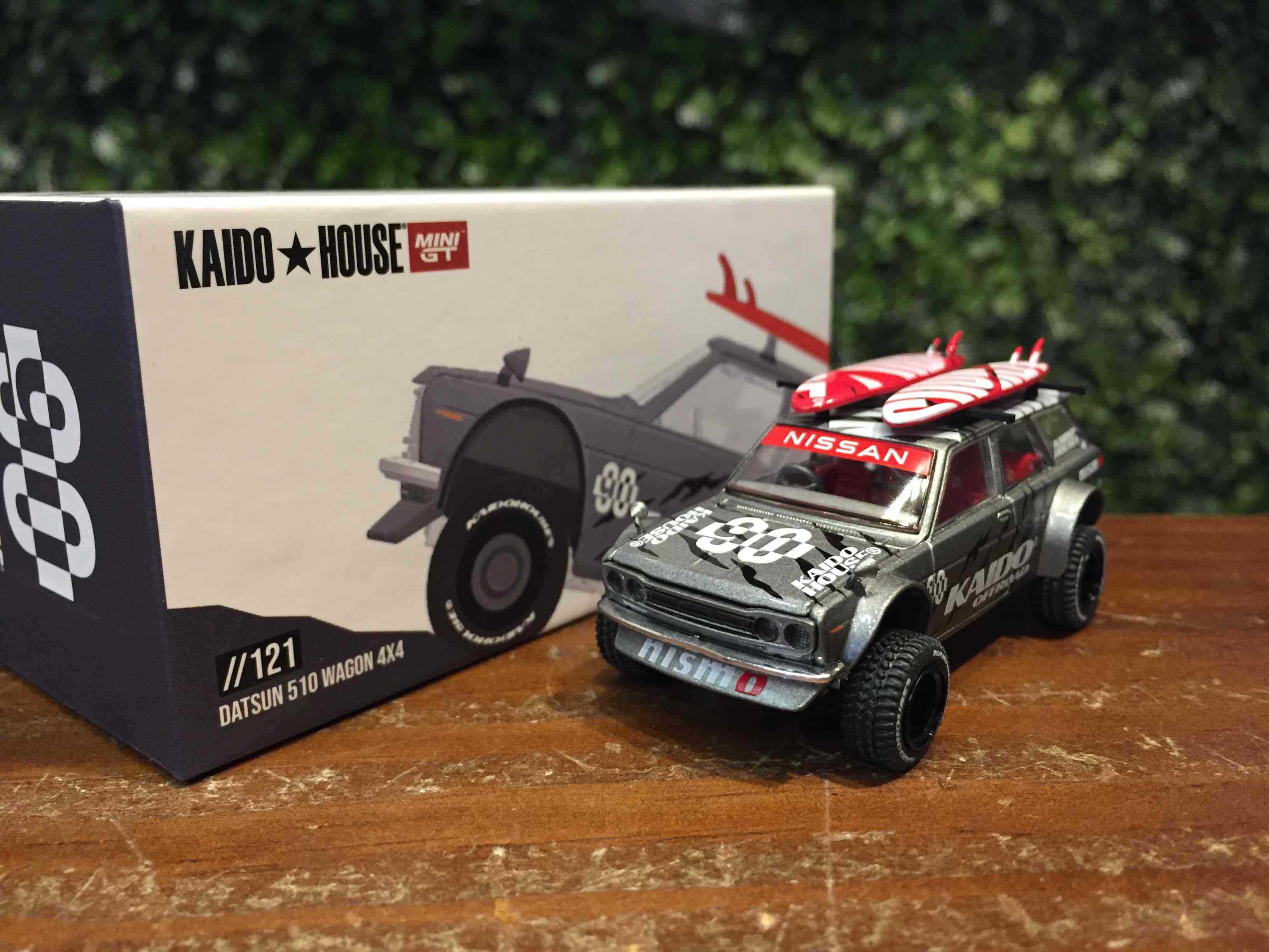 1/64 MiniGT Datsun Kaido 510 Wagon 4x4 Offroad KHMG121【MGM】