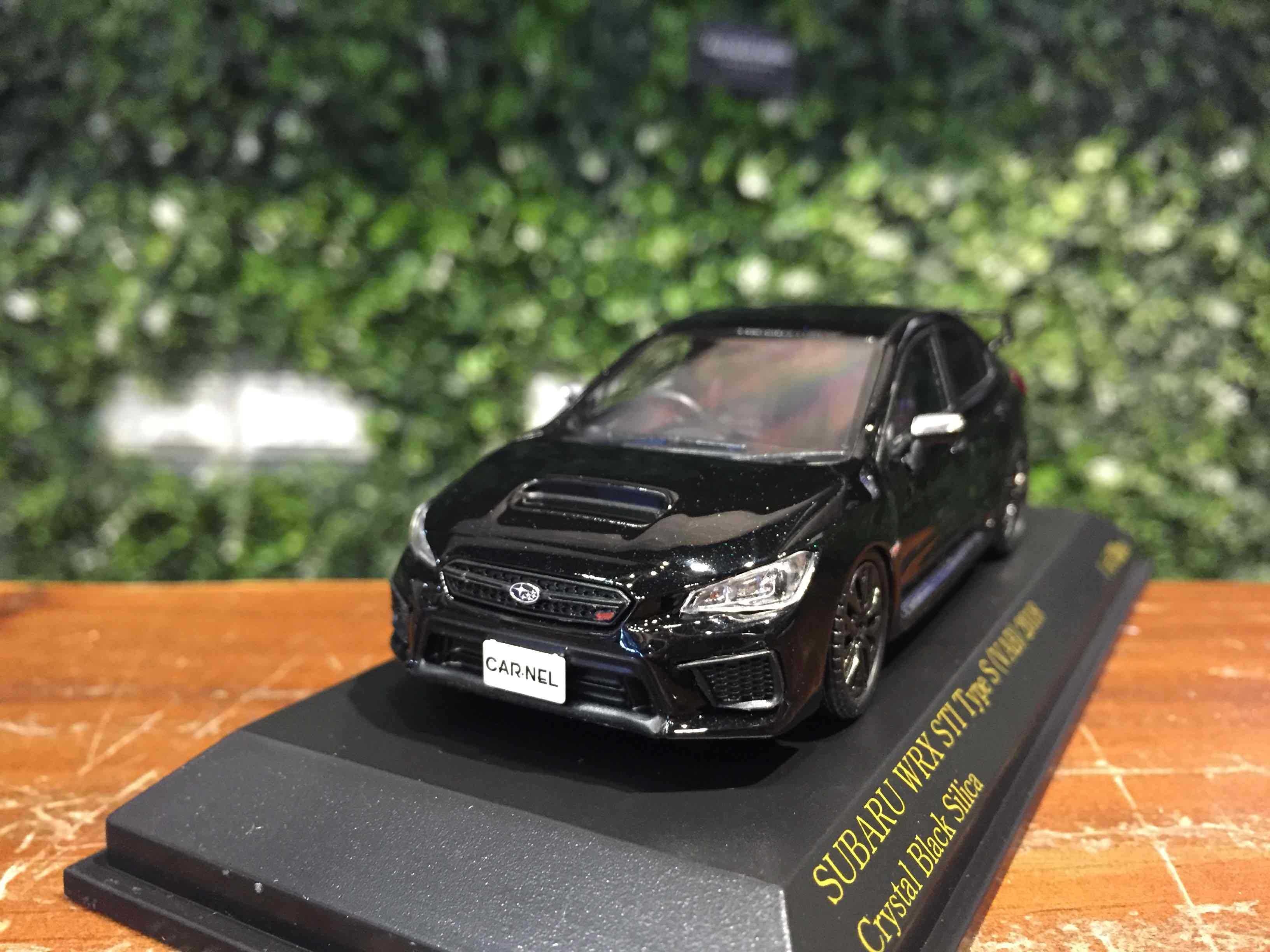 CARNEL 1/43 スバル WRX STI Type S Black CARNEL 1/43 SUBARU WRX STI Type S (VAB) 2018 Crystal Black