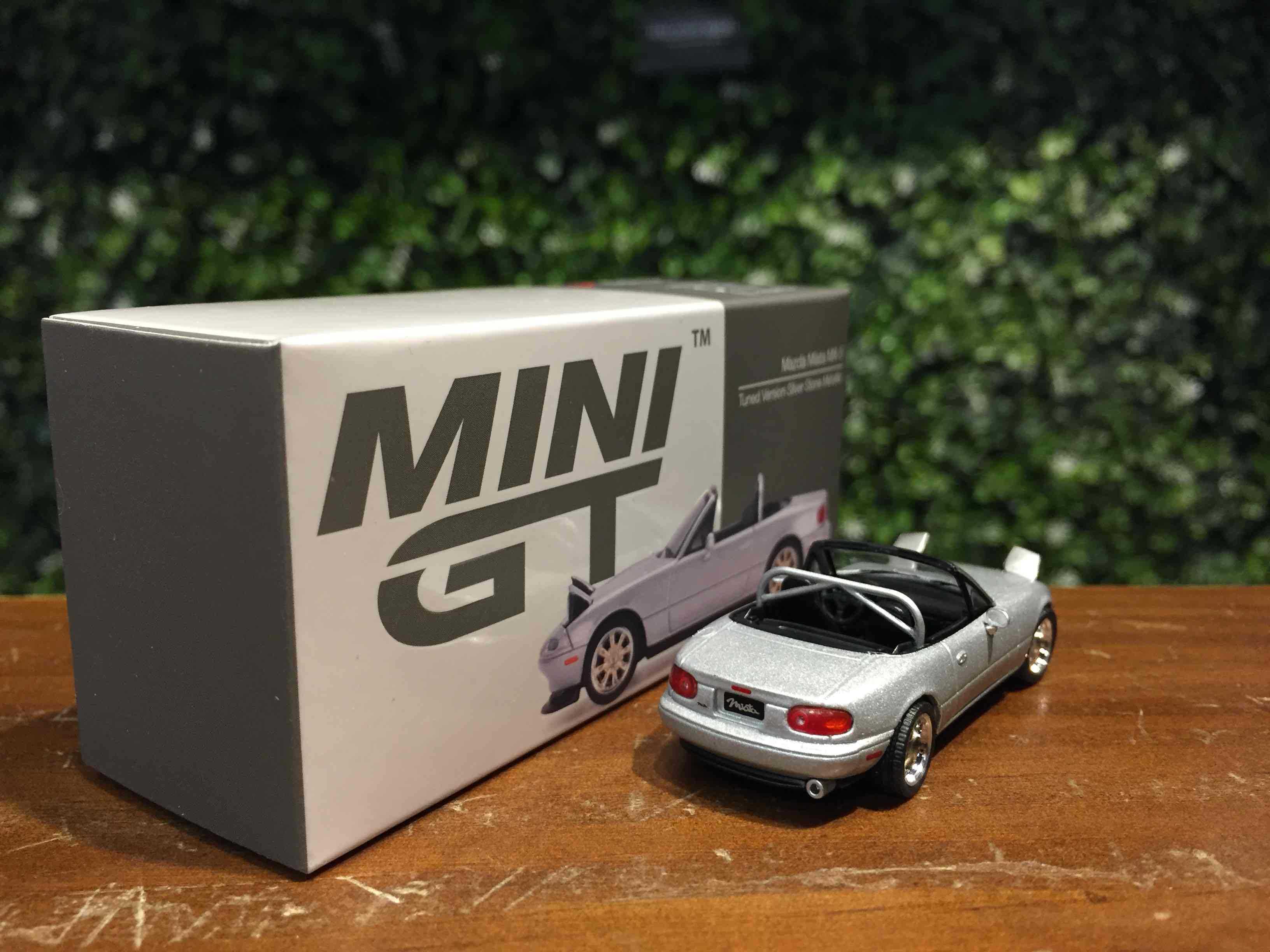 1/64 MiniGT Mazda Miata MX-5 NA Tuned Silver MGT00407L【MGM】