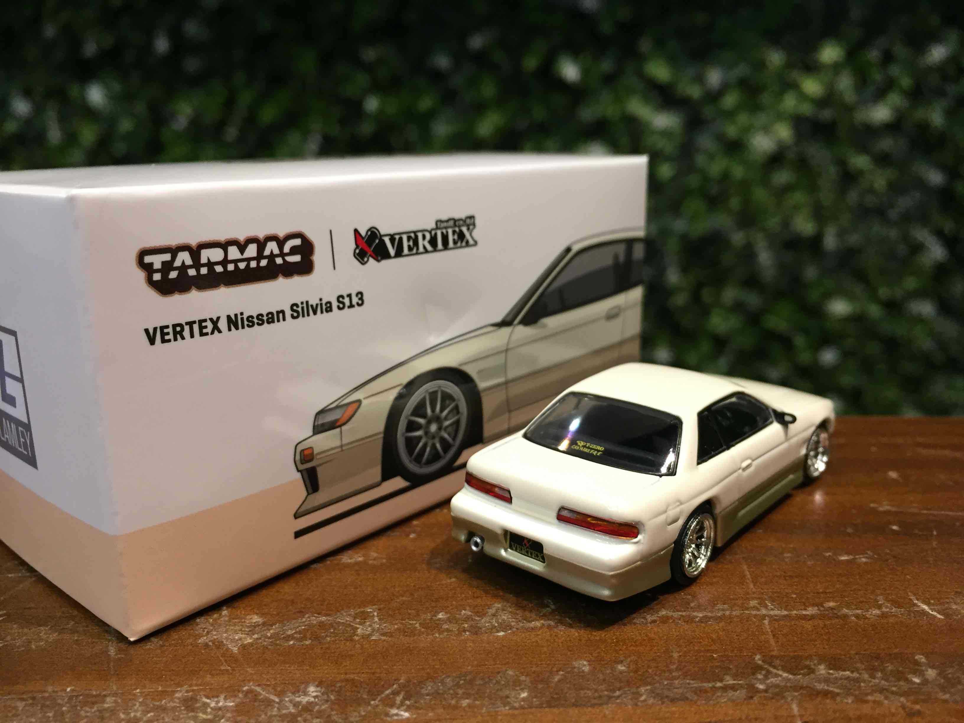 1/64 Tarmac Vertex Nissan Silvia S13 White/GD T64G025WH【MGM】