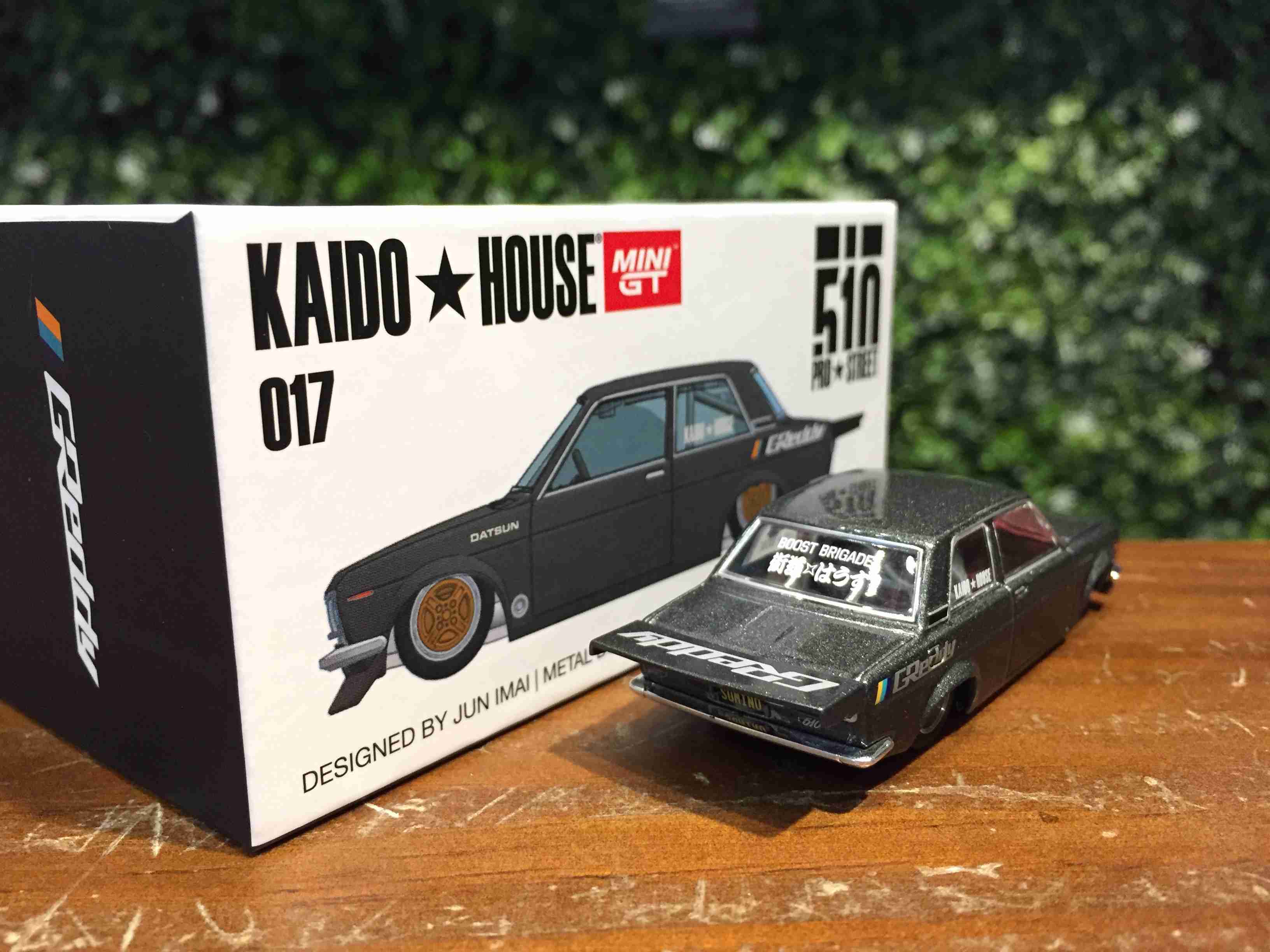 1/64 MiniGT Datsun 510 Pro Street Greedy Grey KHMG017【MGM】