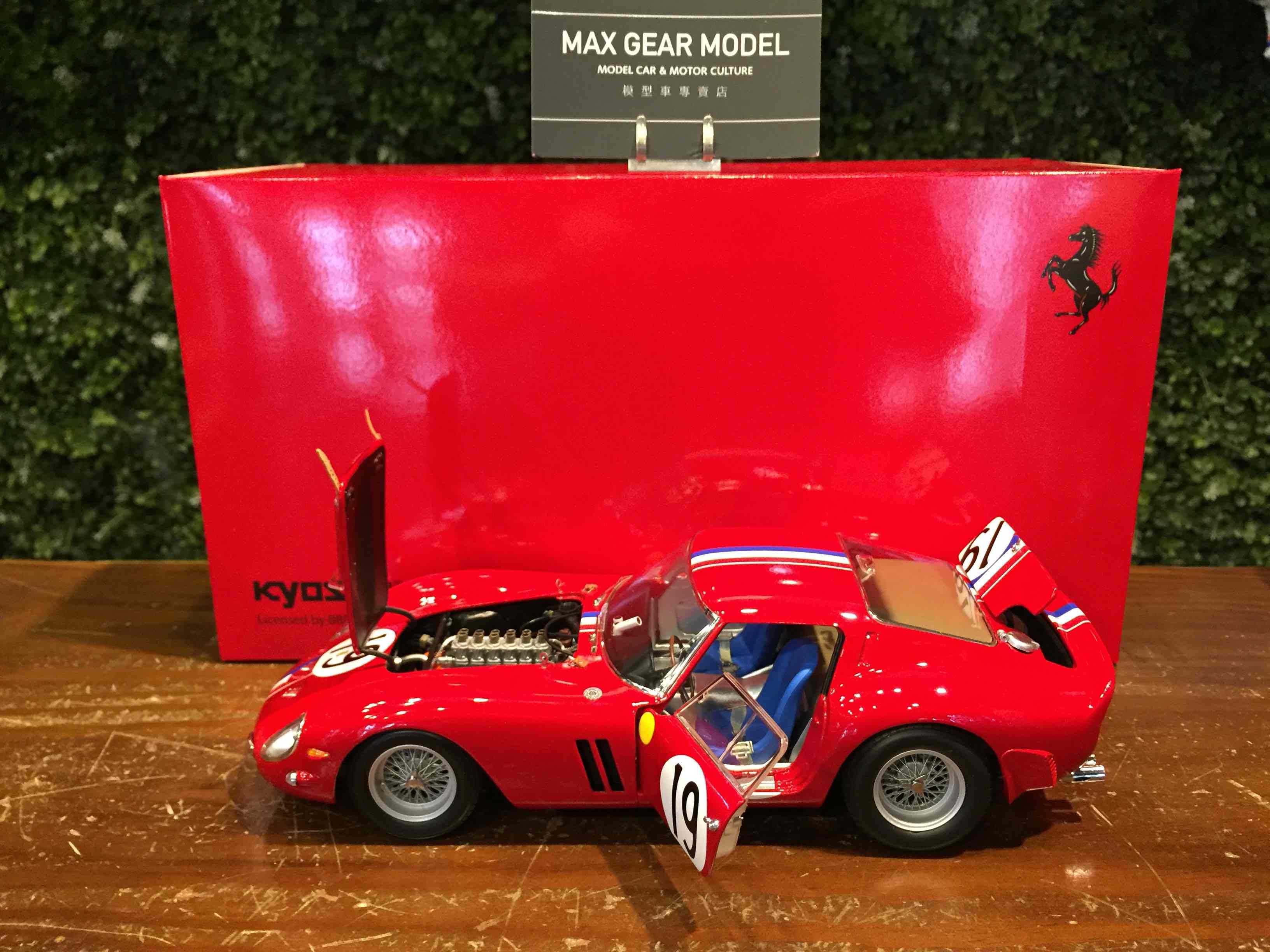 1/18 Kyosho Ferrari 250 GTO #19 1962 LM KY08438A【MGM】