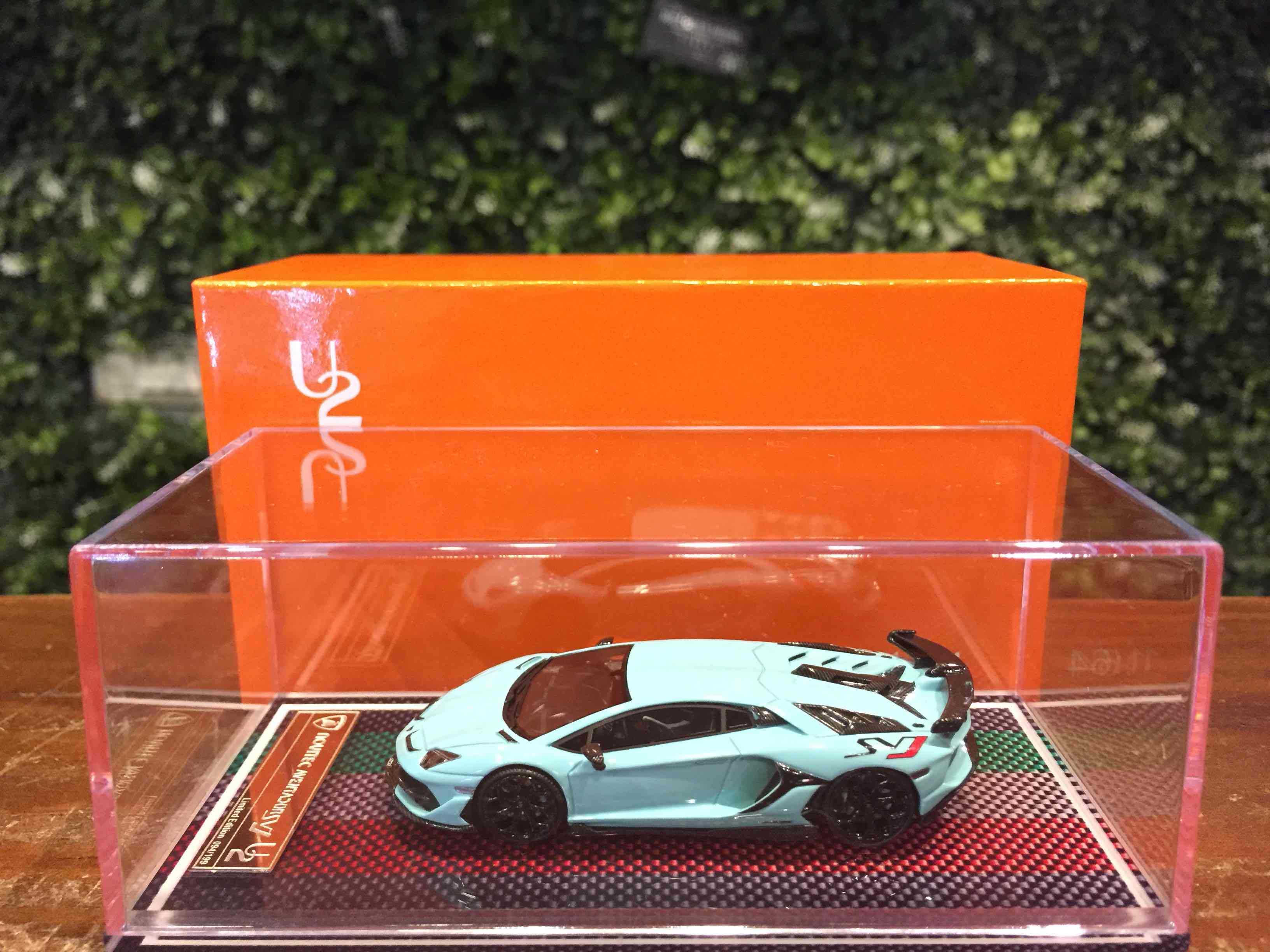 1/64 U2 Novitec Lamborghini Aventador SVJ Miami Blue【MGM】