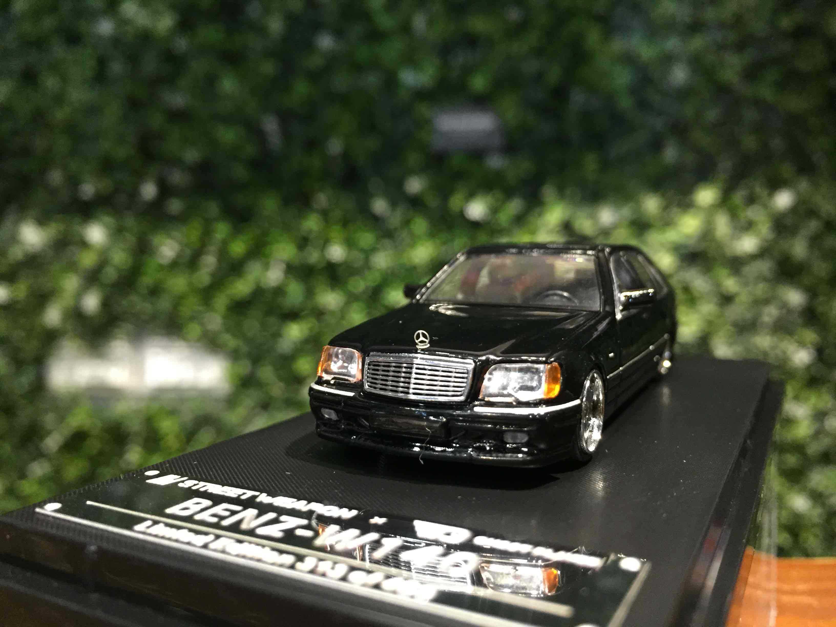 1/64 StreetWeapon Mercedes-Benz S-Class (W140) Black【MGM】