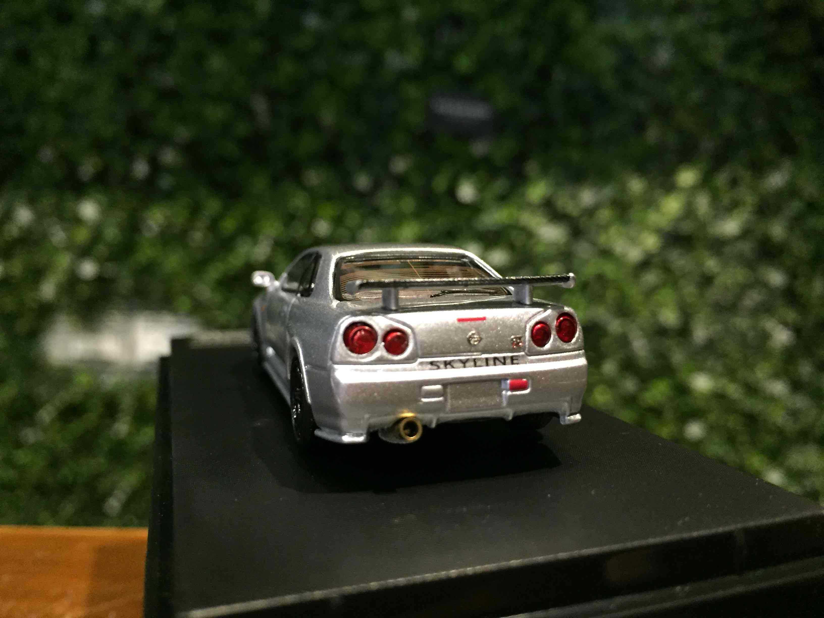 1/64 StreetWeapon Nissan Skyline GTR (R34) Drift Silver【MGM】