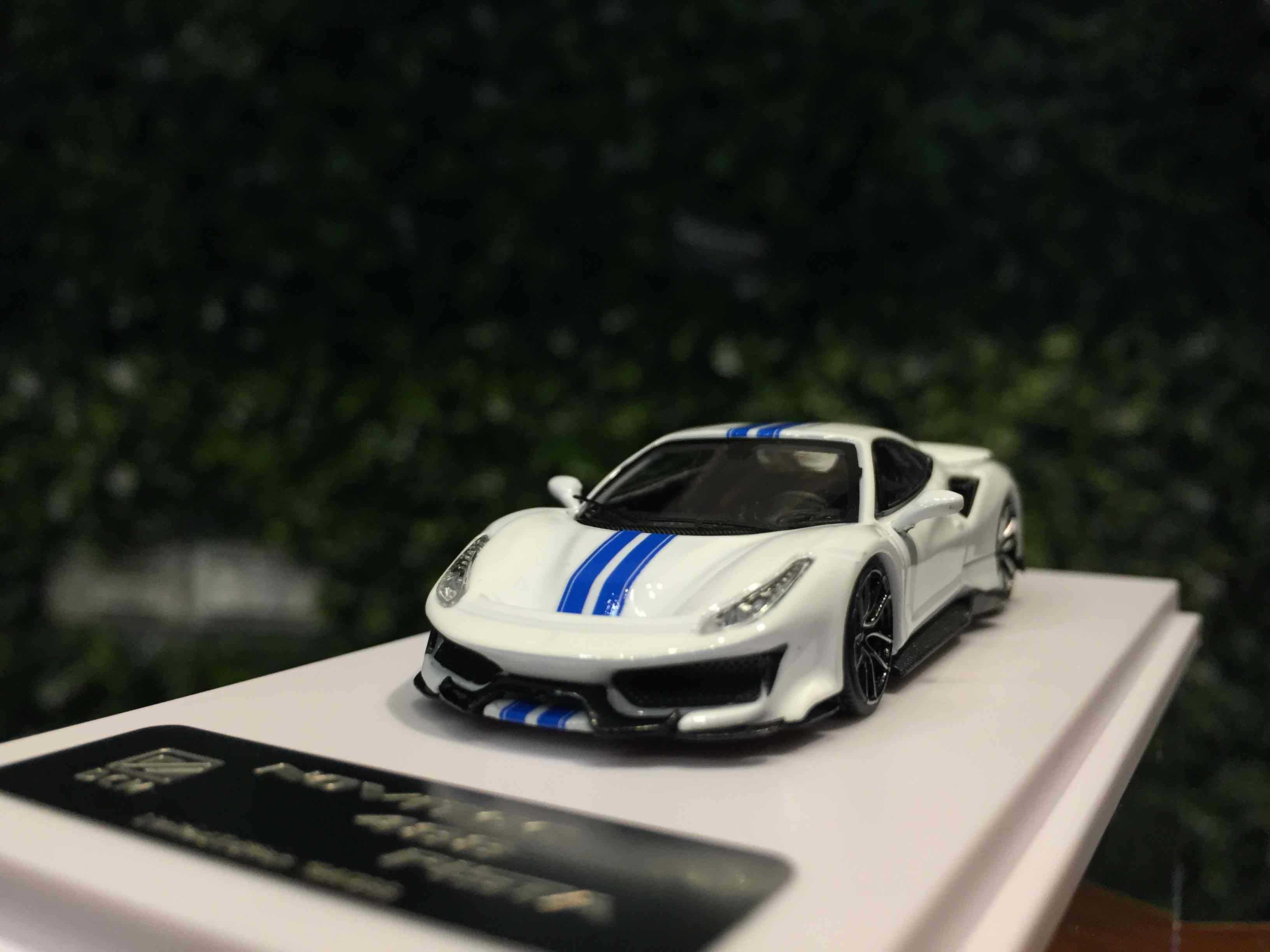 1/64 DCM Novitec Ferrari 488 Pista White/Blue【MGM】