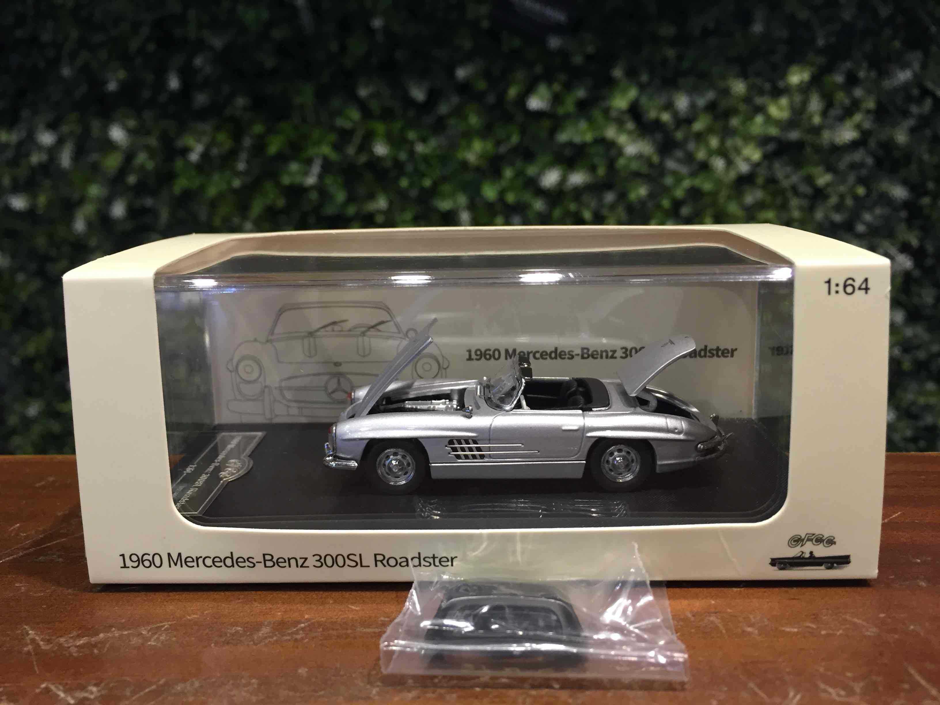 1/64 GFCC Mercedes-Benz 300 SL Roadster Silver【MGM】 - Max Gear