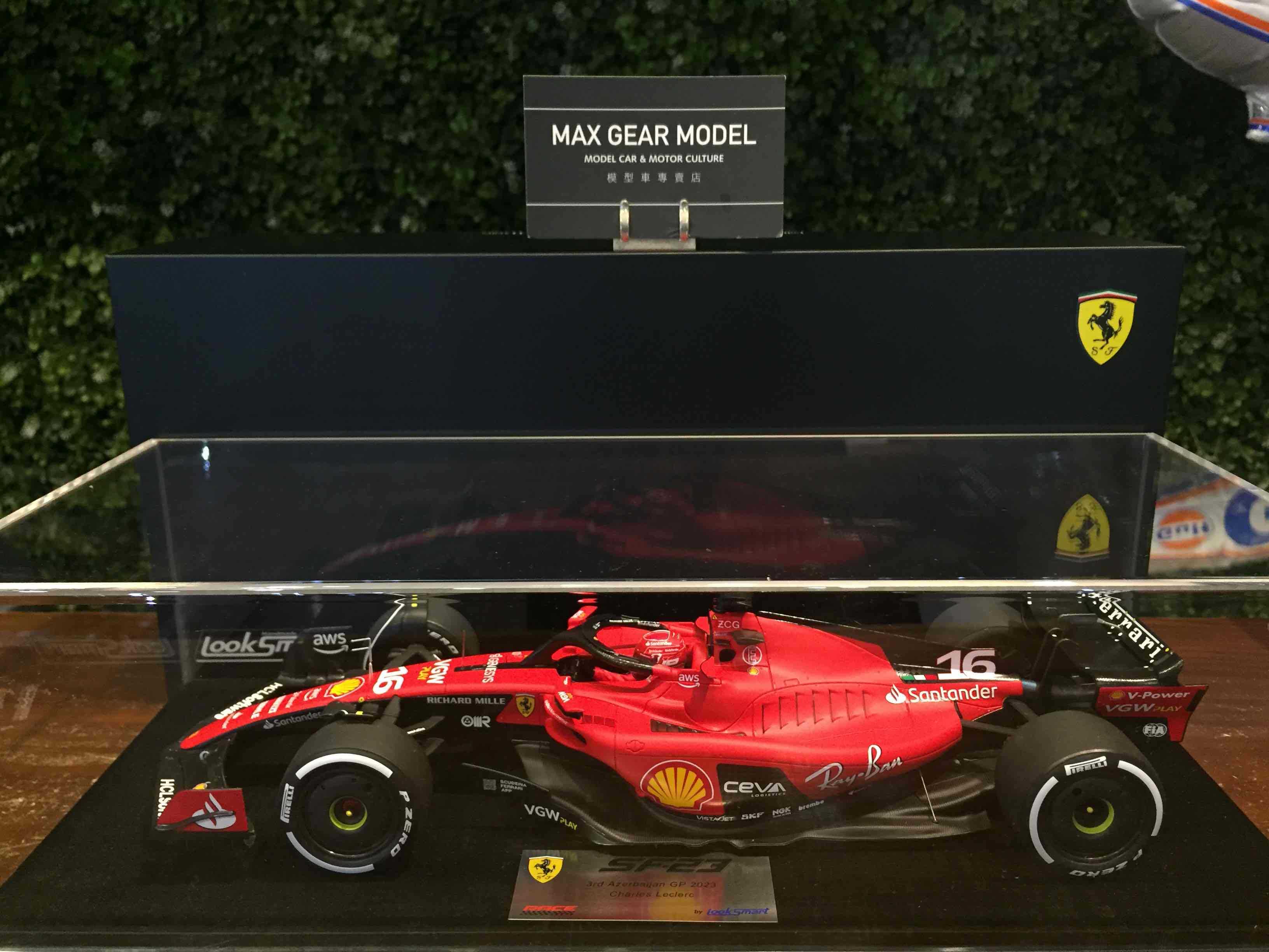 1/18 LookSmart Ferrari SF23 C.Leclerc 3rd 2023 LS18F105【MGM】