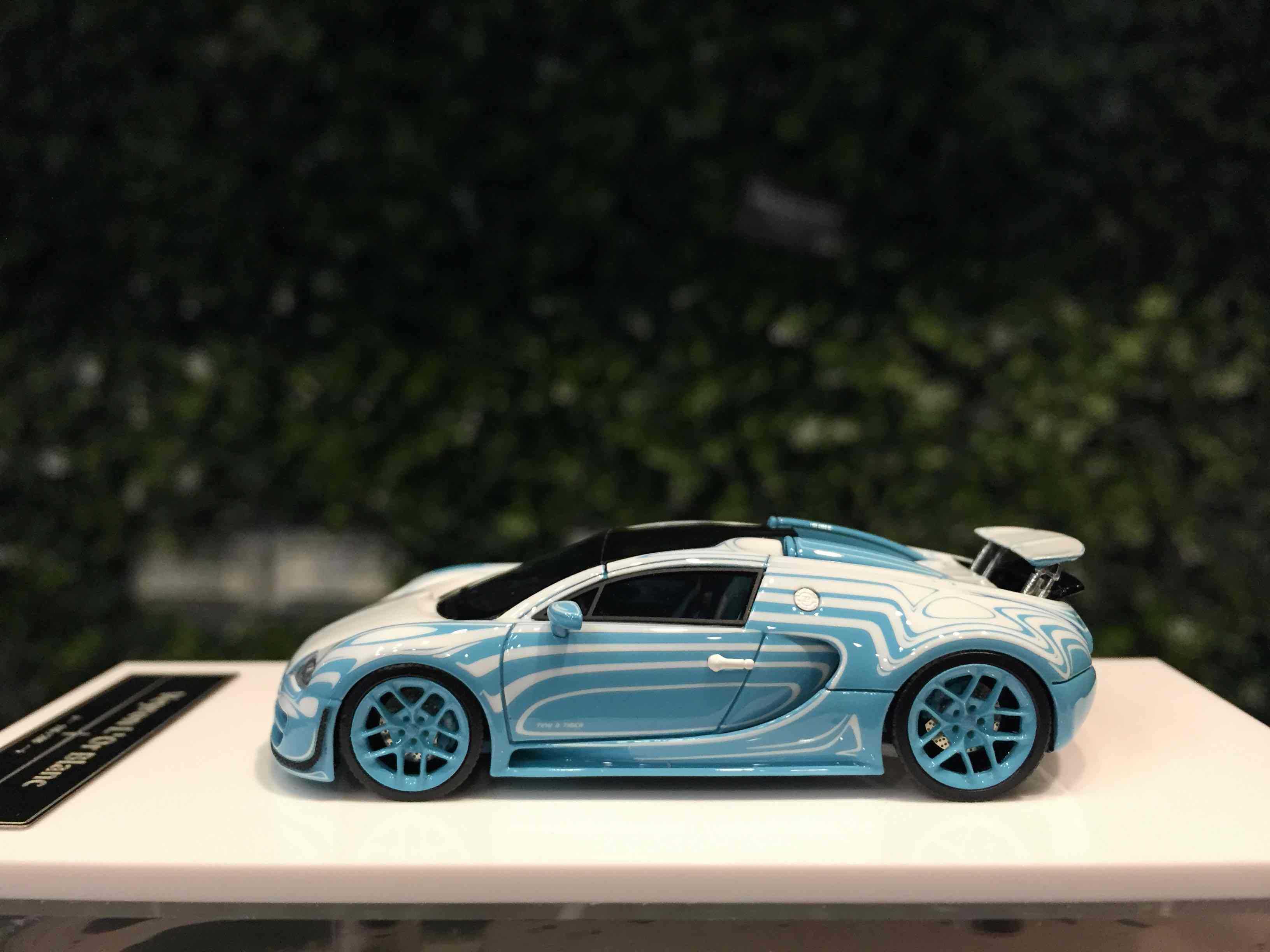 1/64 LJM Bugatti Veyron Ceramic Dragon SkyBlue L6400801【MGM】
