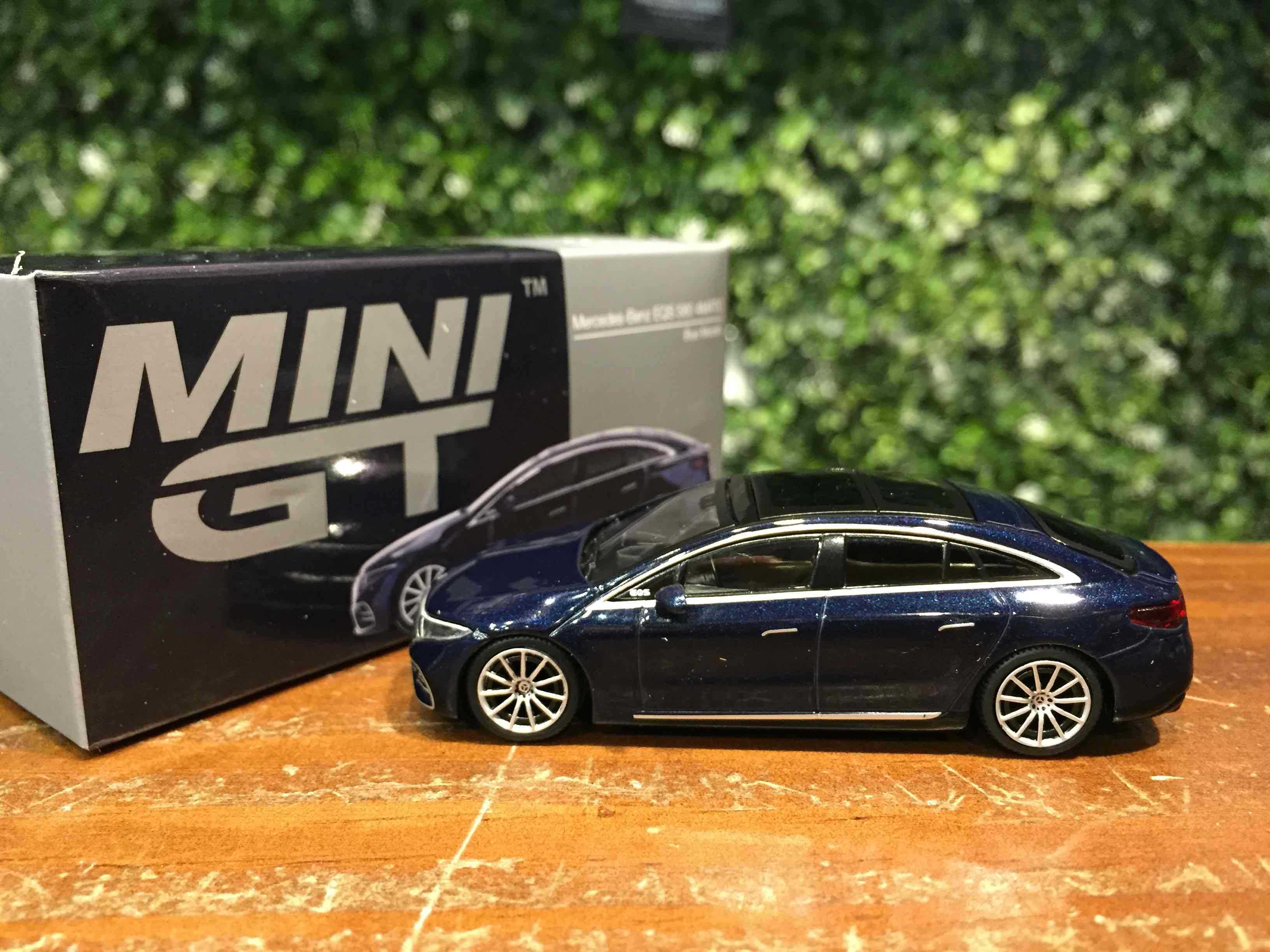 1/64 MiniGT Mercedes-Benz EQS 580 4Matic Blue MGT00559L【MGM】