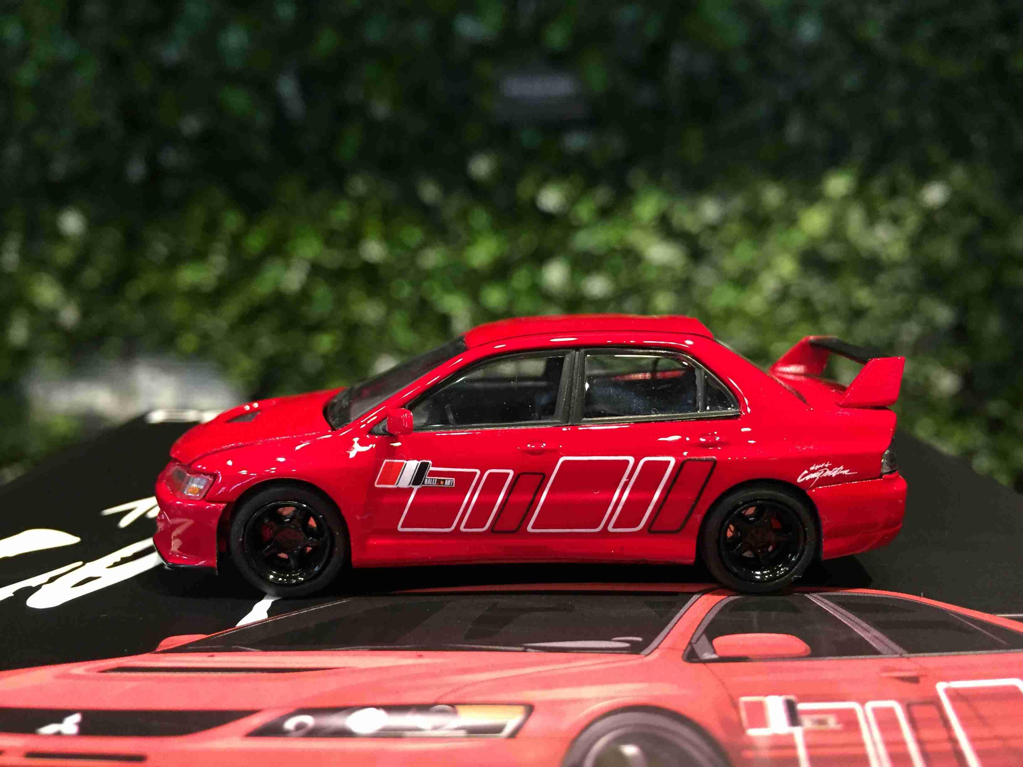 1/64 Peako Mitsubishi Lancer EVO IX RallyArt Red 附場景【MGM】