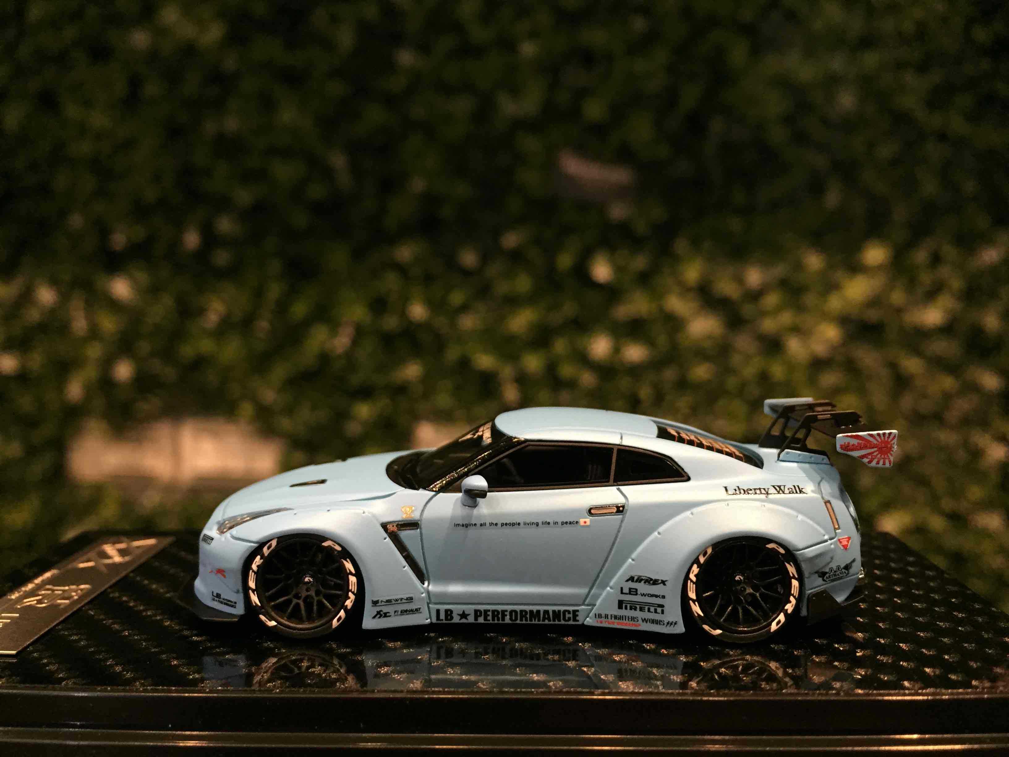 1/64 YM-Model LBWK Nissan GT-R (R35) Matt Blue【MGM】