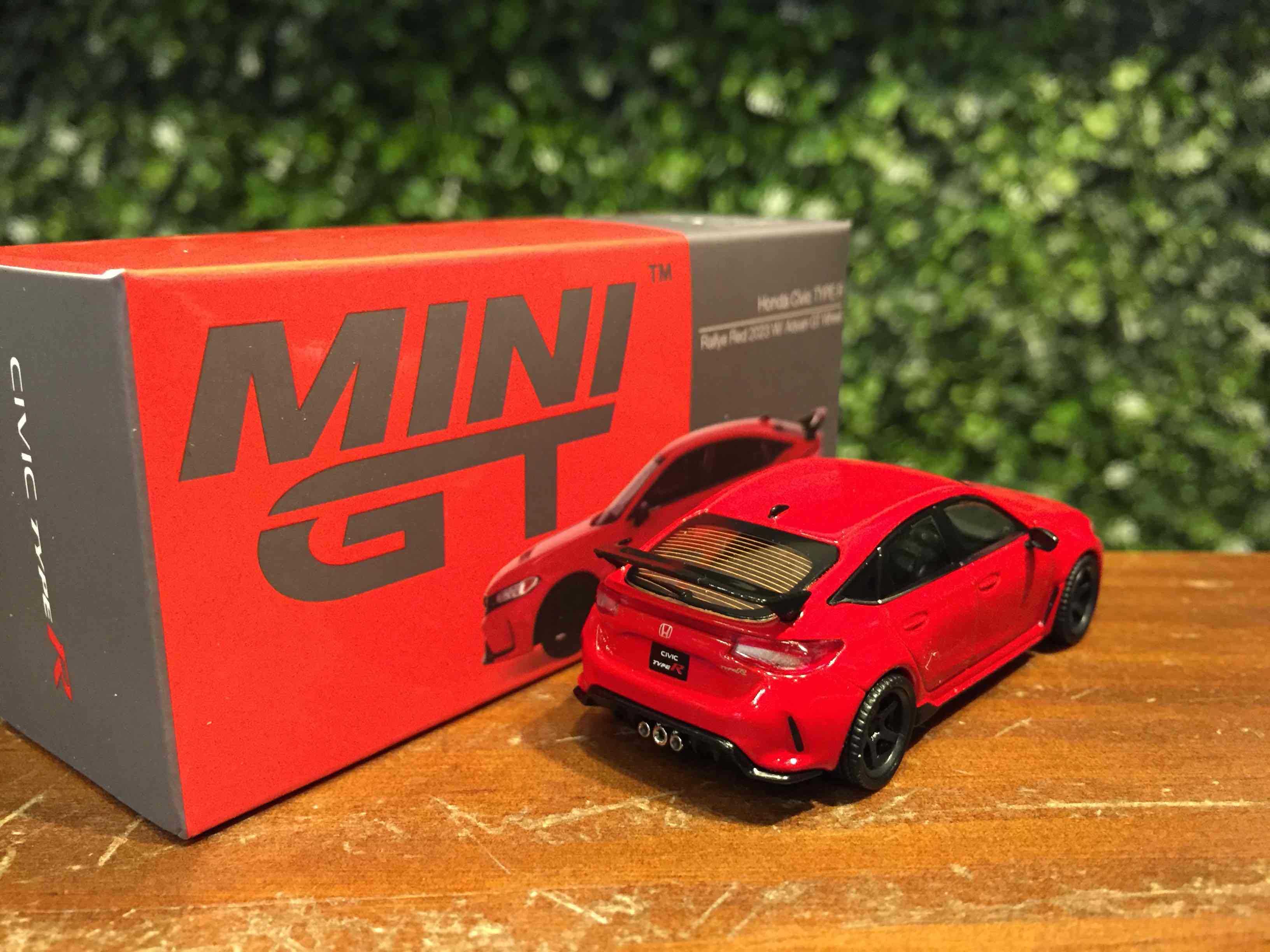 1/64 MiniGT Honda Civic Type R (FL5) Red 2023 MGT00546L【MGM】