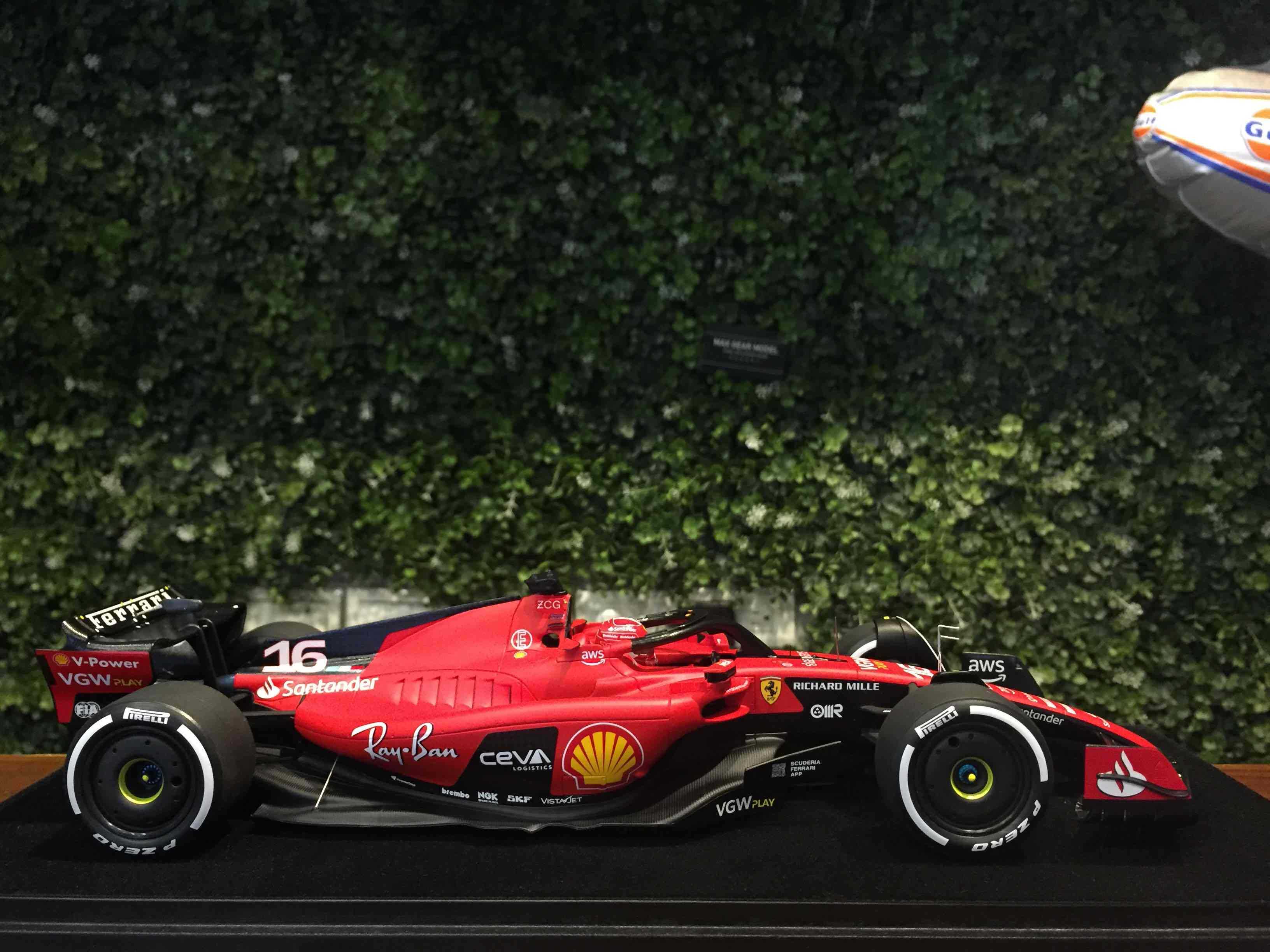 1/18 LookSmart Ferrari SF23 C.Leclerc 3rd 2023 LS18F105【MGM】