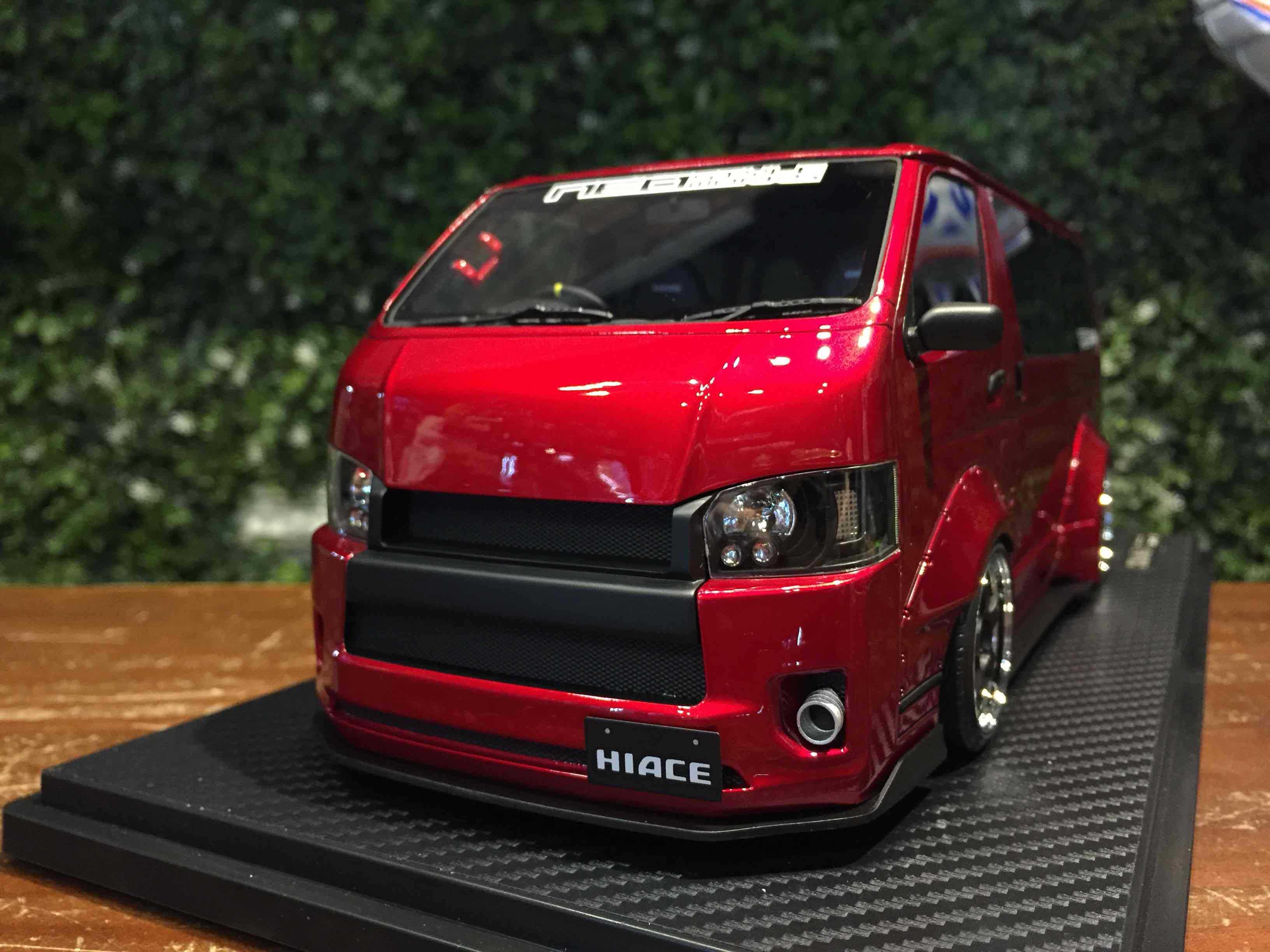 1/18 Ignition TSD Work Toyota Hiace Red Metallic IG2806【MGM