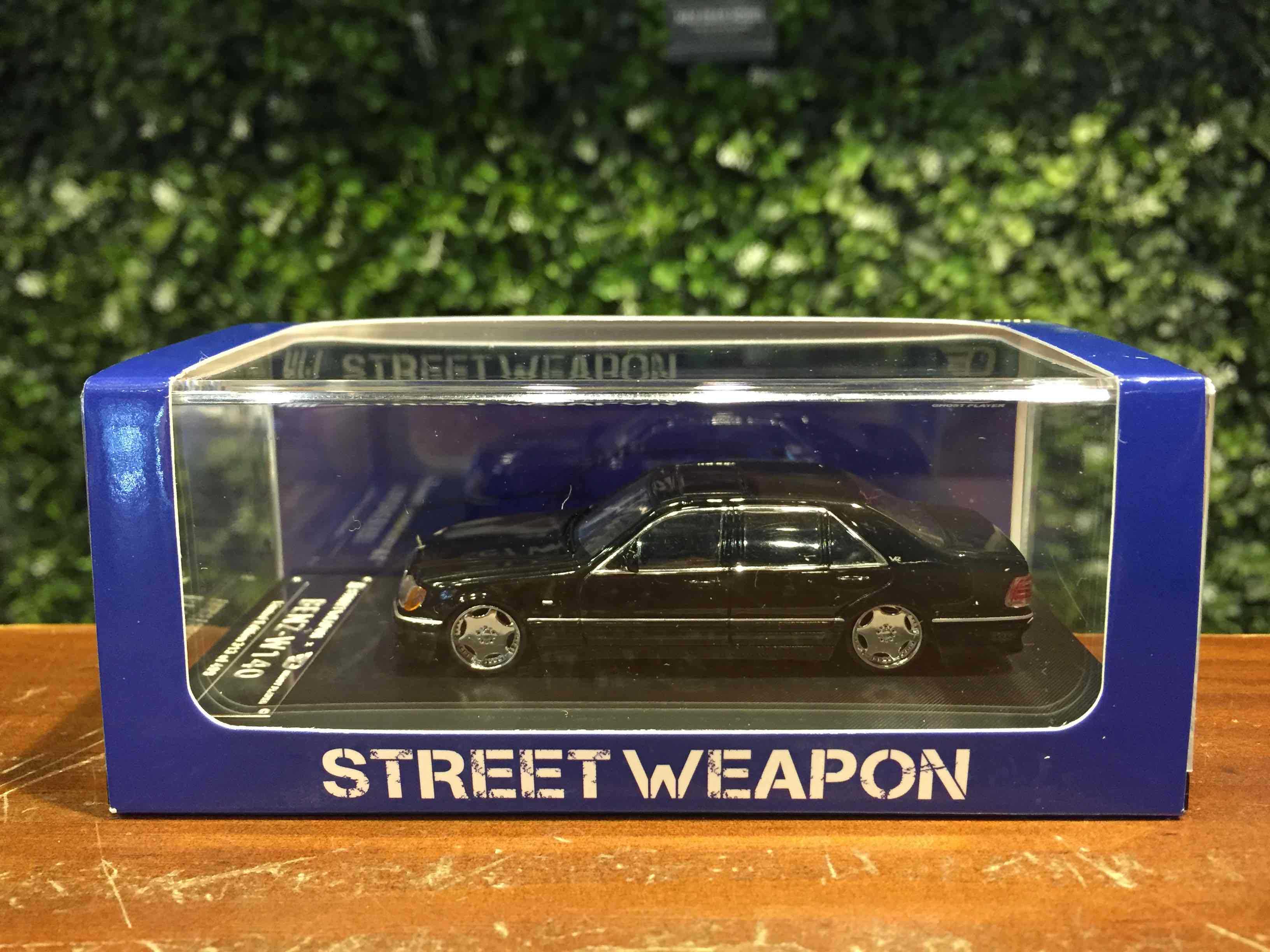 1/64 StreetWeapon Mercedes-Benz S-Class (W140) Black【MGM】