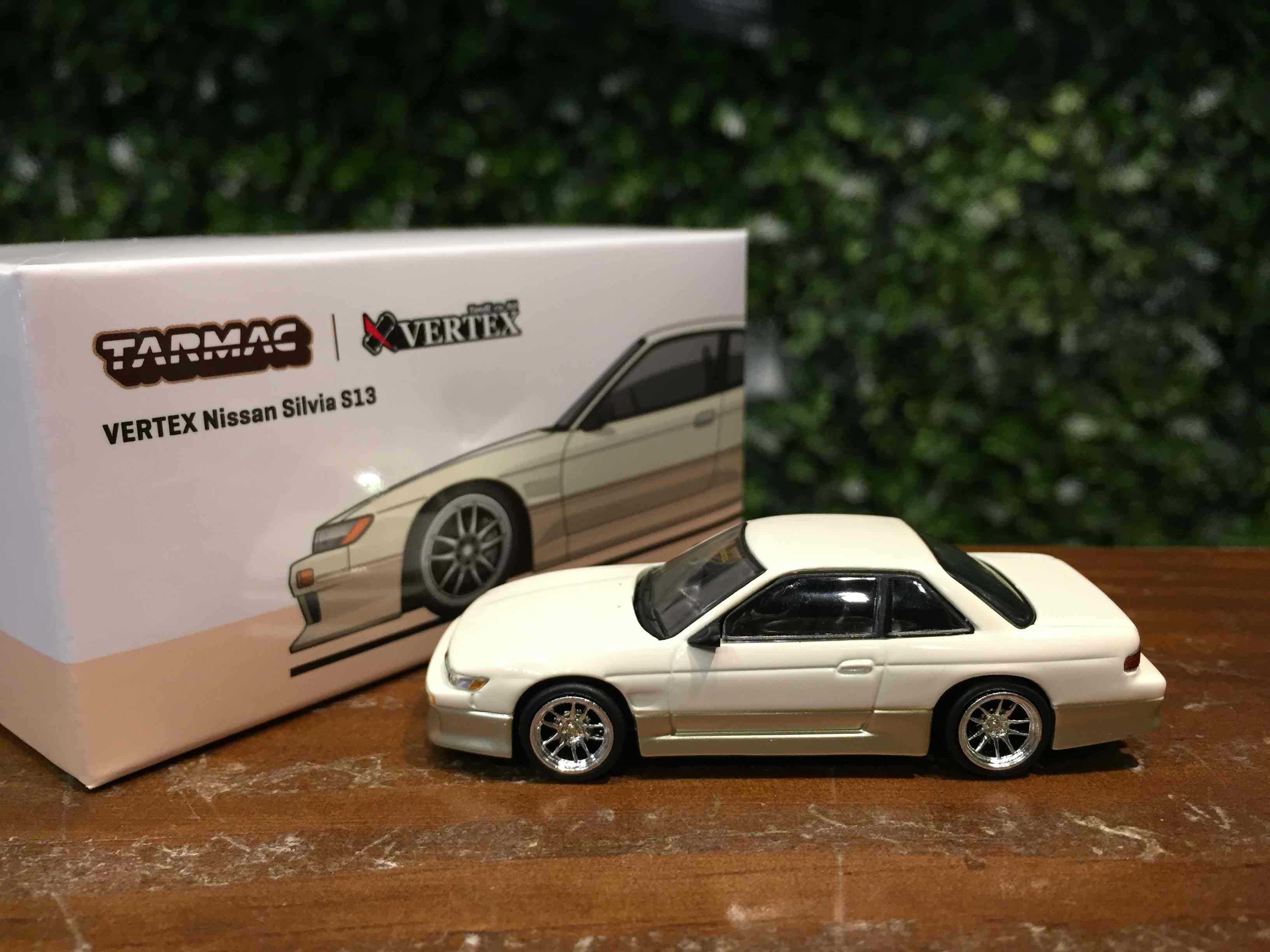 1/64 Tarmac Vertex Nissan Silvia S13 White/GD T64G025WH【MGM】