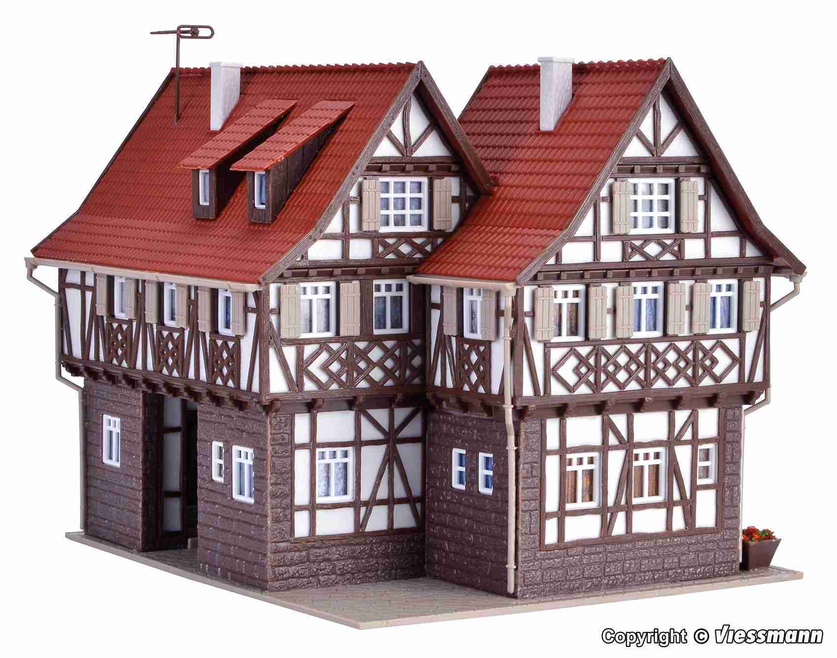 Mini 現貨 Vollmer 43600 HO規 珠寶商與搶劫現場.套件 (含室內燈)