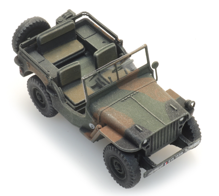 Mini 現貨 Artitec 6870582 HO規 FR M201 霍奇基斯吉普迷彩