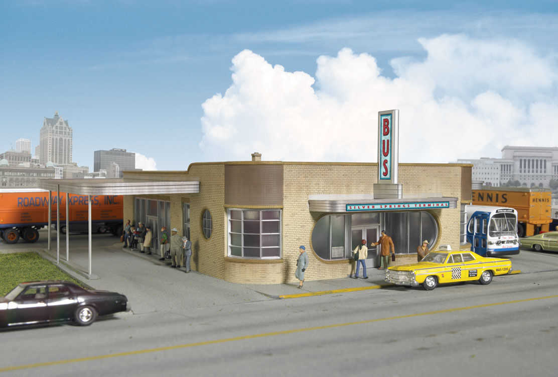 Mini 現貨 Walthers 933-2934 HO規 Silver Springs 巴士總站