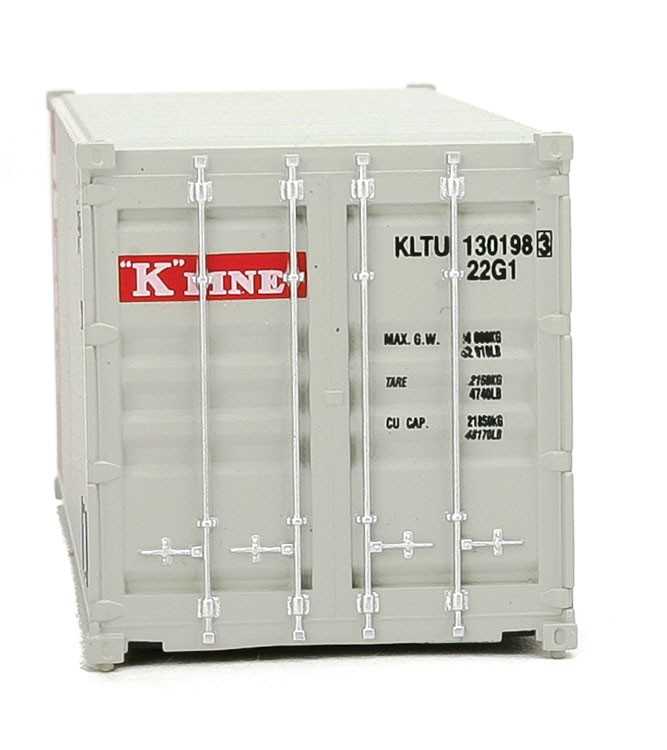 Mini 現貨 SceneMaster 949-8065 HO規 K-Line 20呎 貨櫃 灰紅白